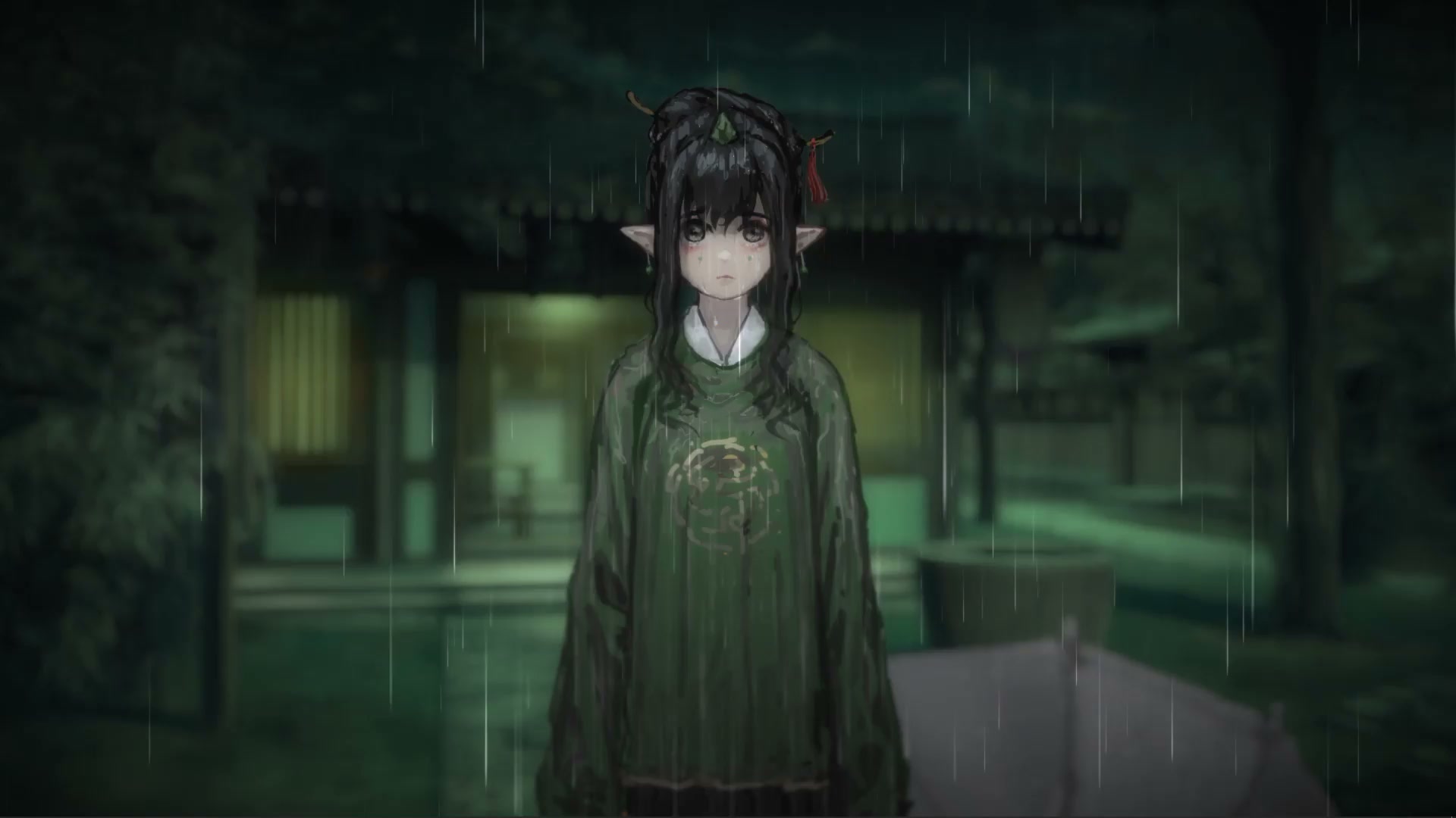 Elf Under The Rain Live Wallpaper