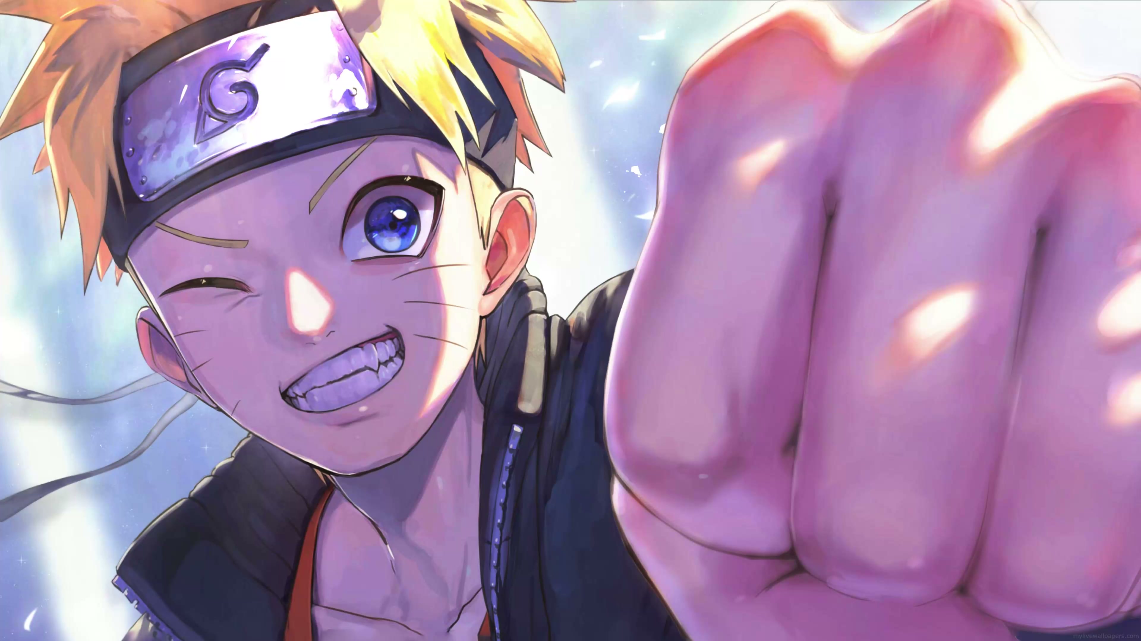 Naruto Fist Bump 4K Live Wallpaper