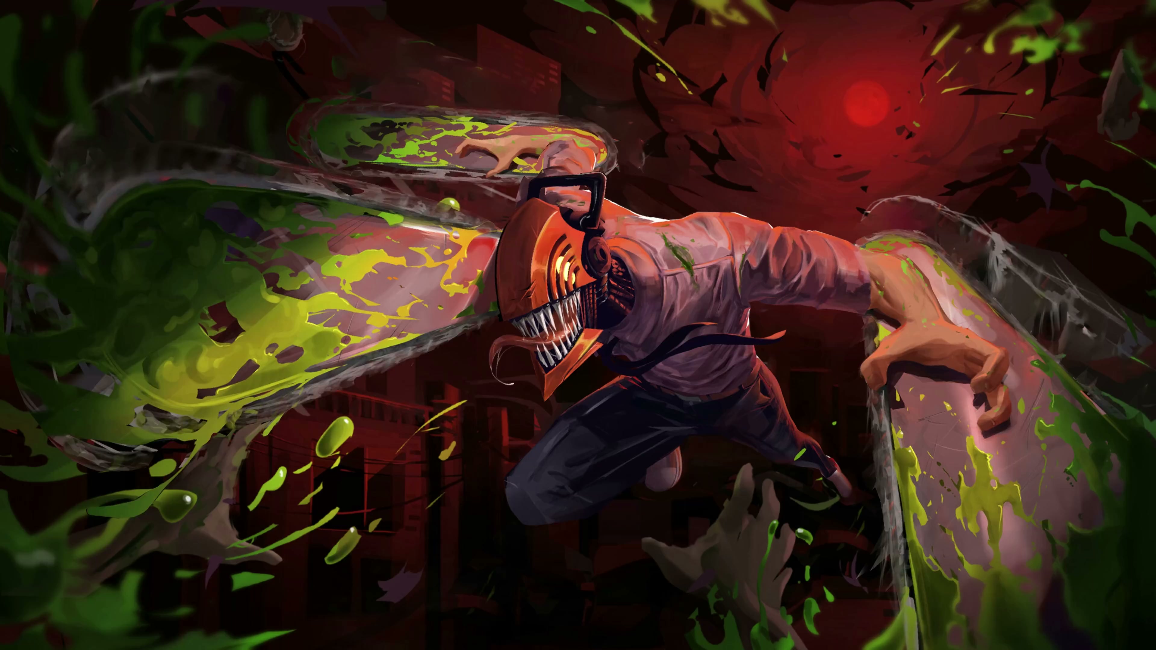 Pochita the Chainsaw Devil 4K Live Wallpaper