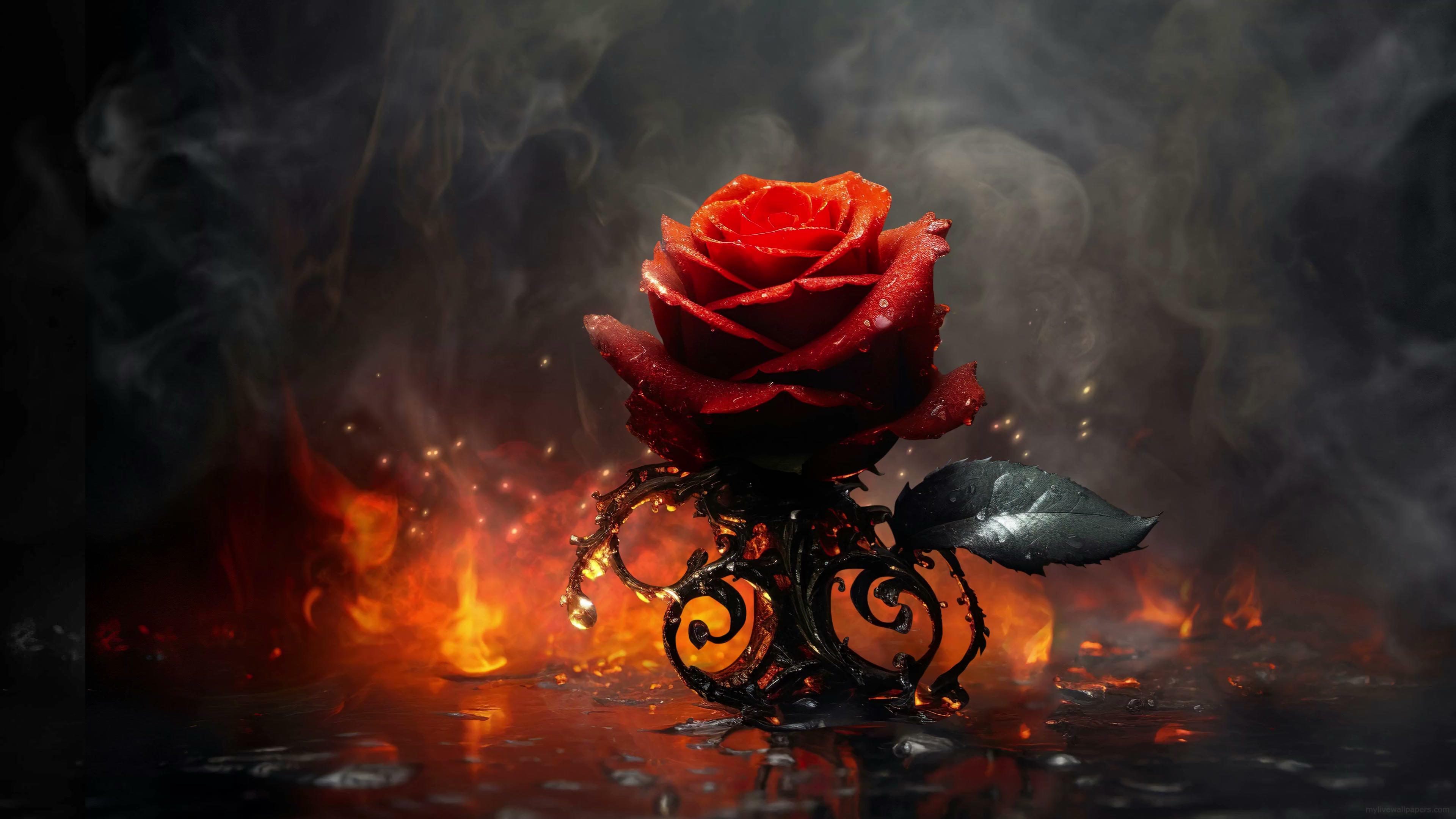 Red Rose 4K Live Wallpaper
