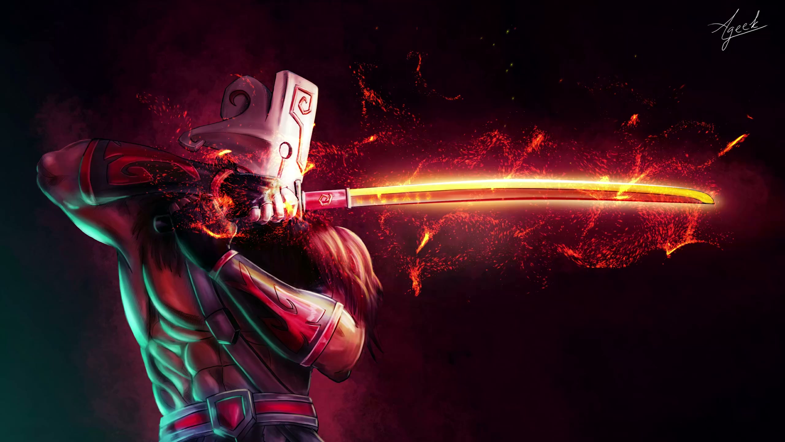 Juggernaut Sword Dota 2 2560x1440 Live Wallpaper