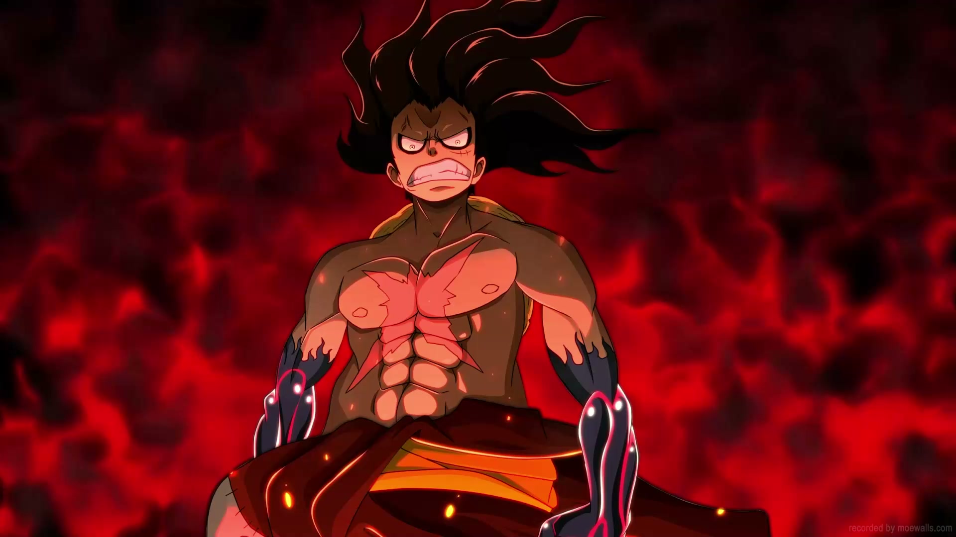 HD Luffy Gear 4 Snakeman One Piece Live Wallpaper