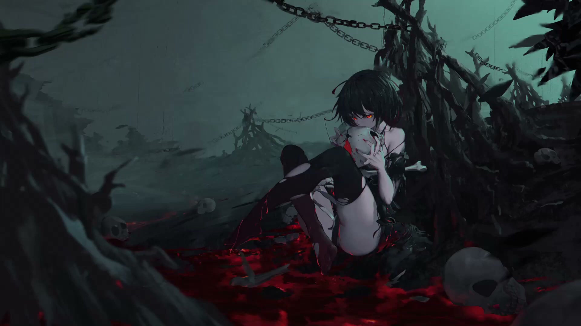 Dark Seele Honkai Impact 3 1920x1080 Live Wallpaper