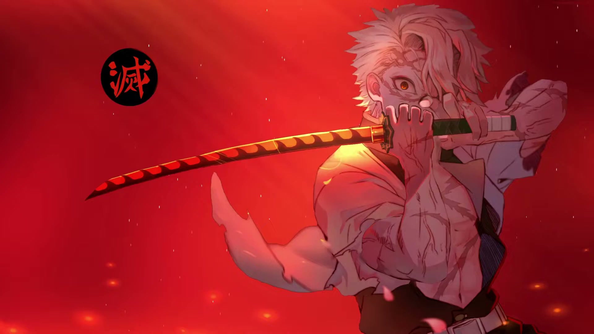 Sanemi Shinazugawa Swordsmanship 1920x1080 Live Wallpaper