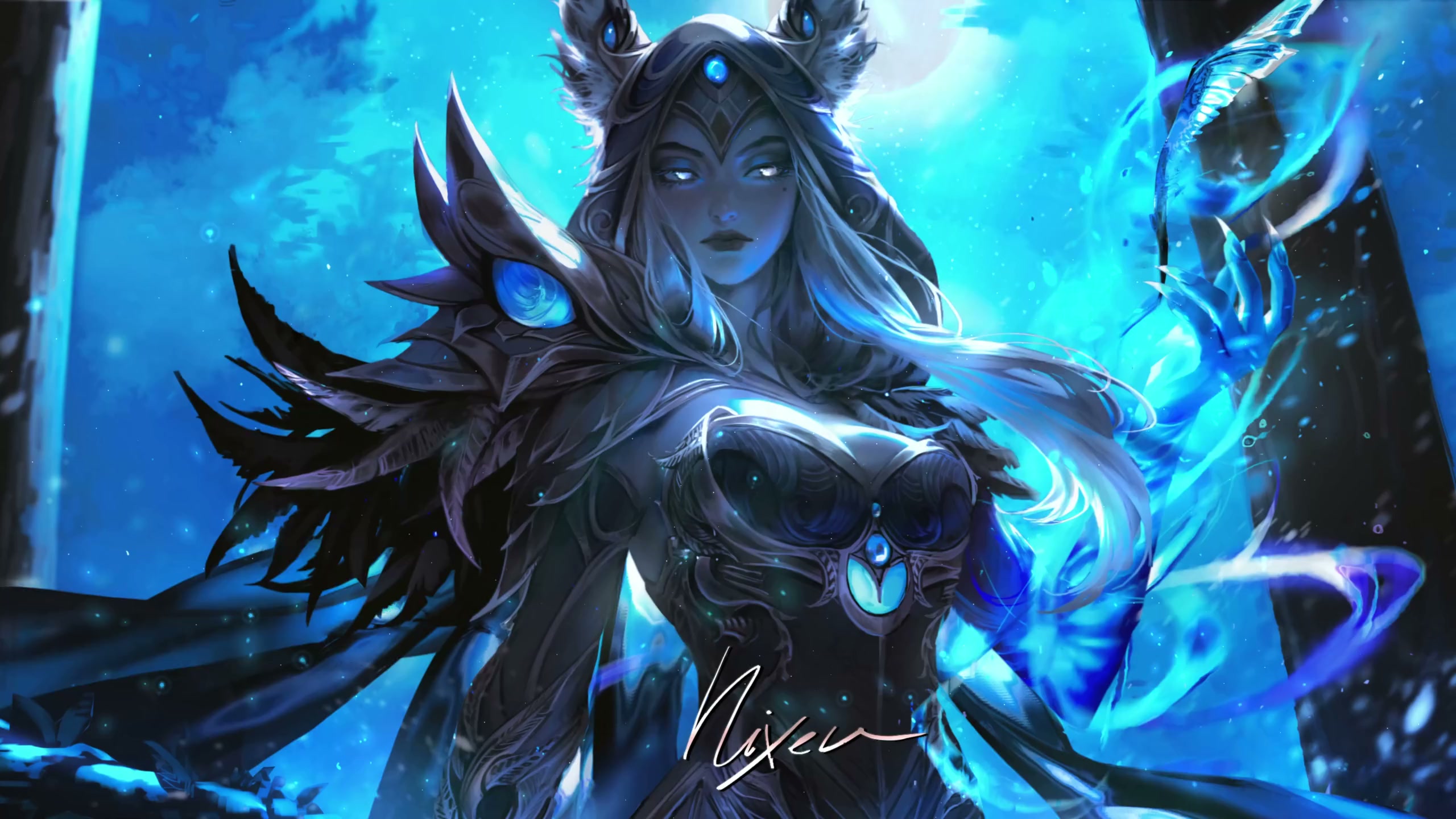 Xayah Moonlit 2560X1440 Live Wallpaper