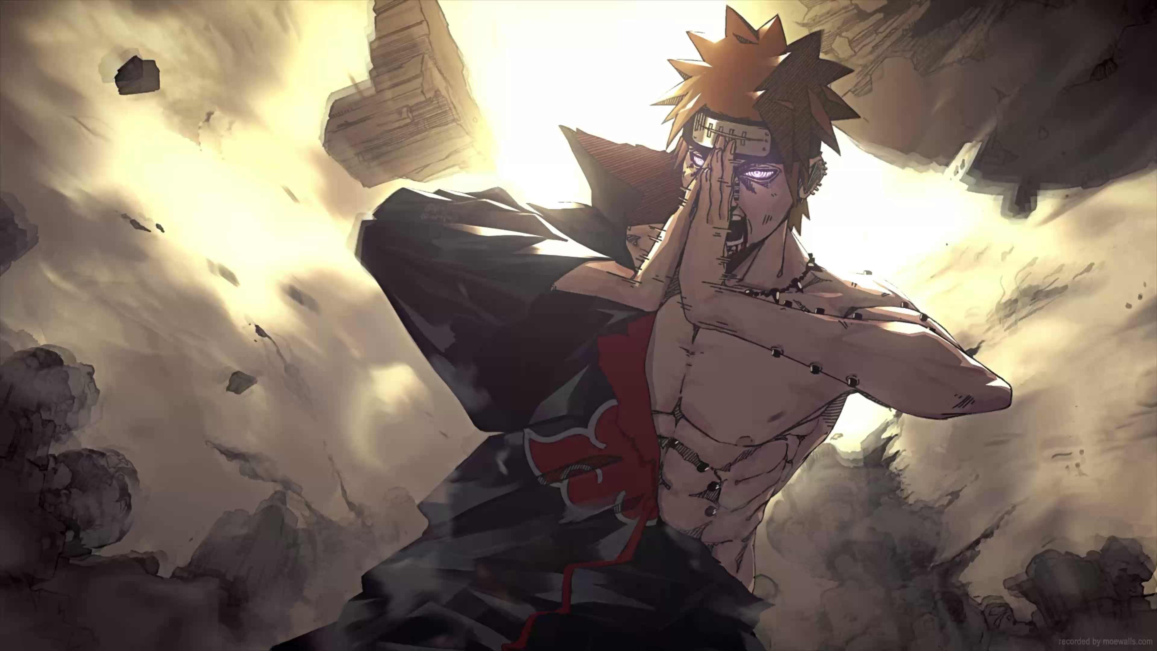 Pain Nagato Chibaku Tensei Jutsu 4K Live Wallpaper