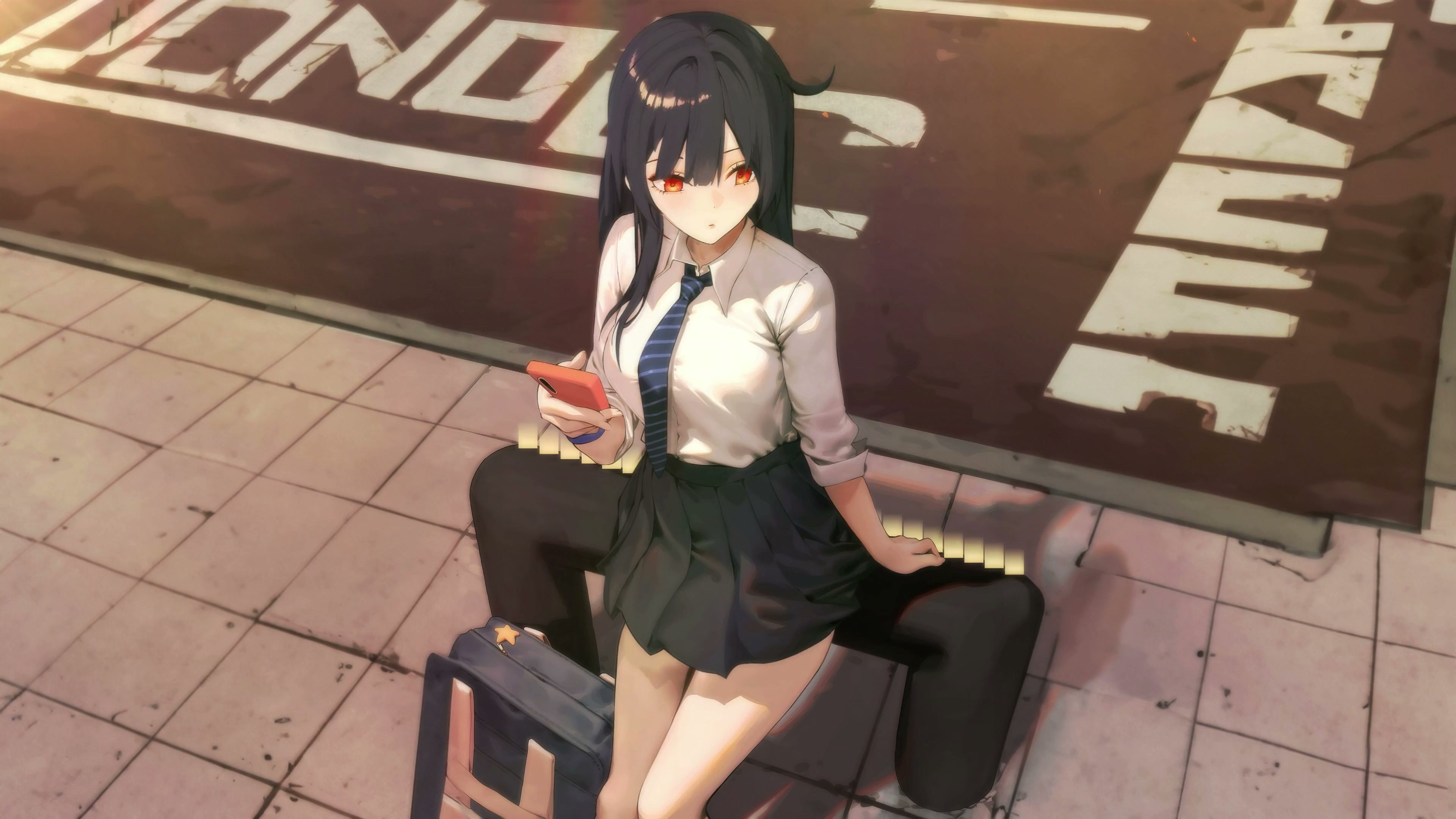 Waiting for the Bus 4K Live Wallpaper