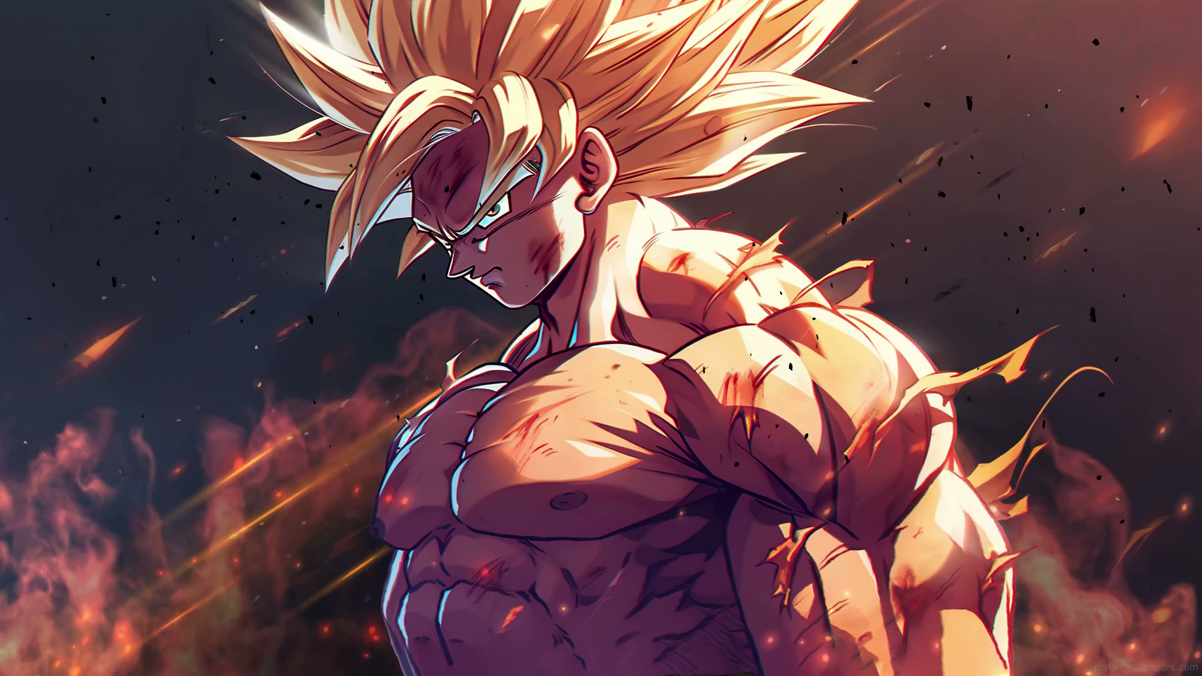 Angry Goku 4K Live Wallpaper