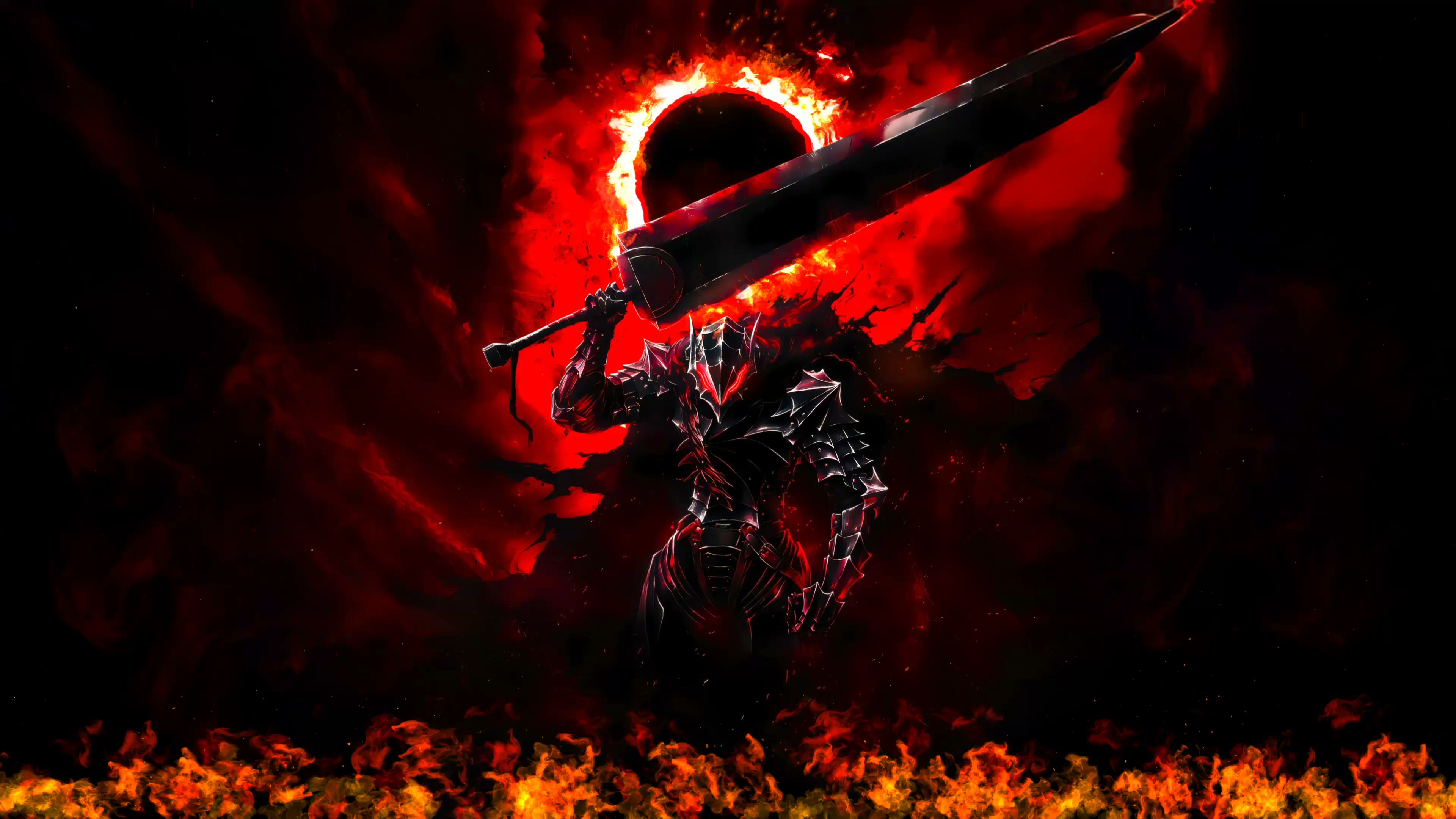 Guts Berserk Fire Live Wallpaper