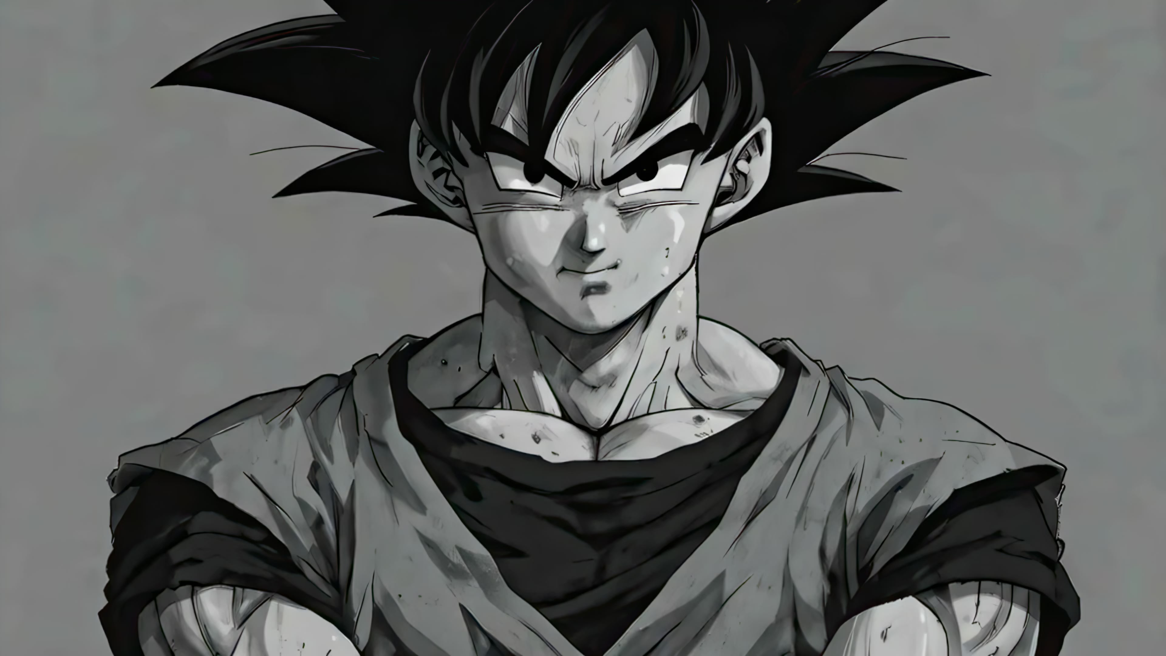 Grayscale Goku Live Wallpaper