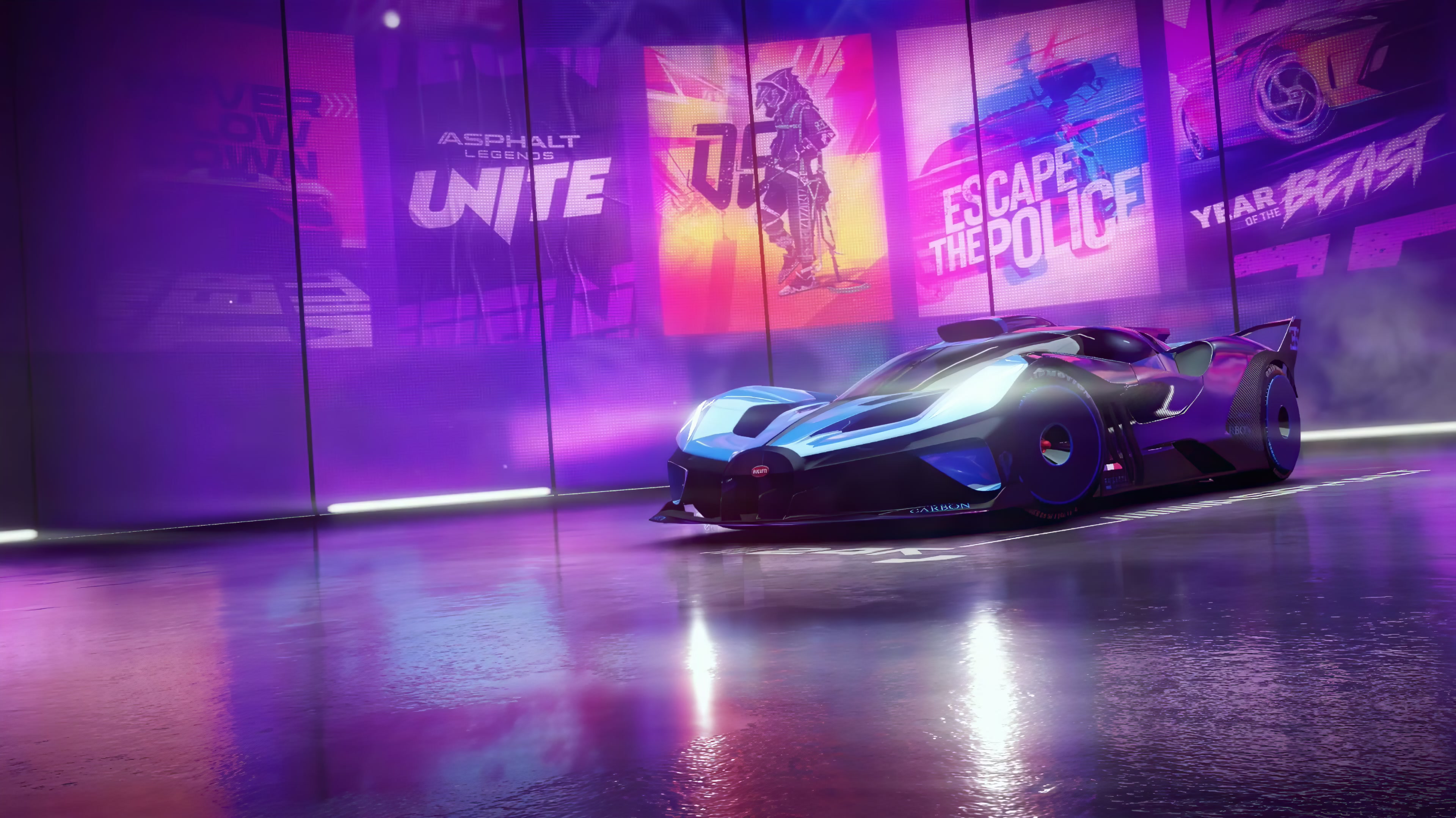 Neon Race Car Live Wallpaper