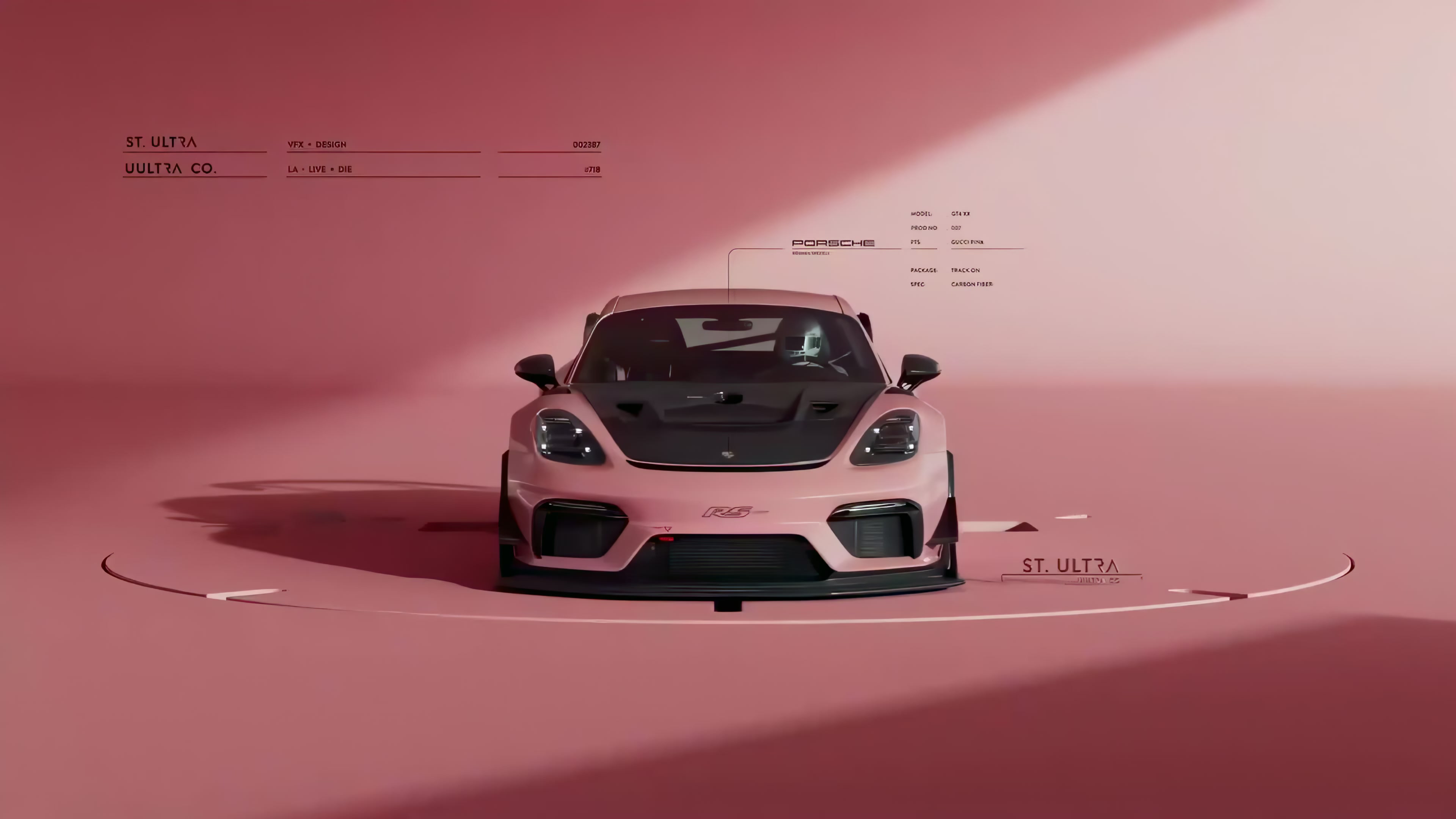 Pink Porsche Track Live Wallpaper