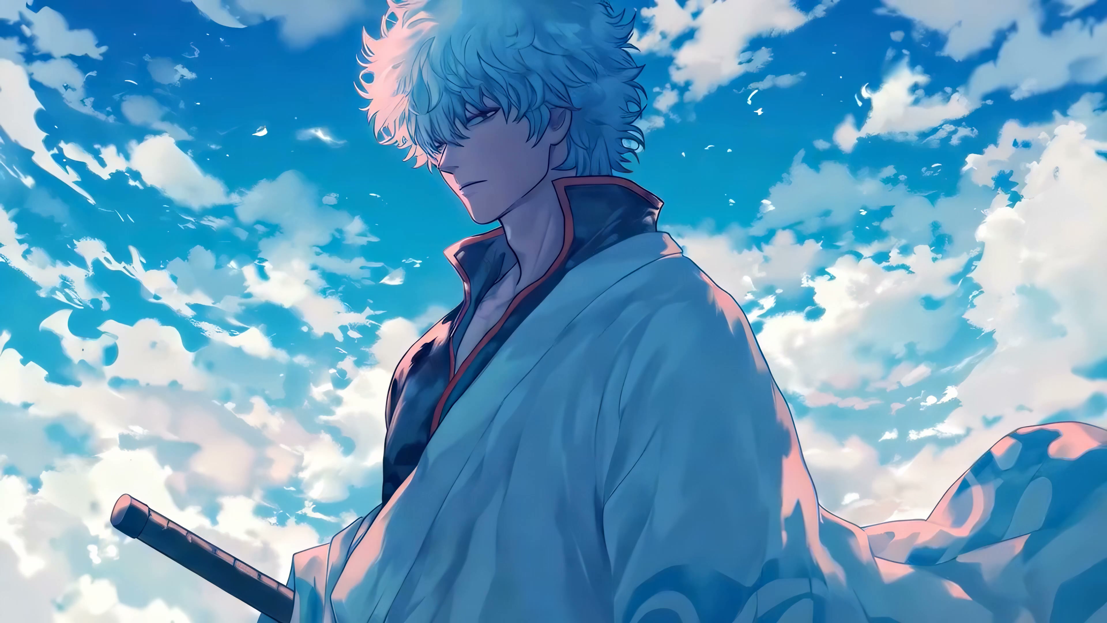 Gintoki Under Blue Sky Live Wallpaper