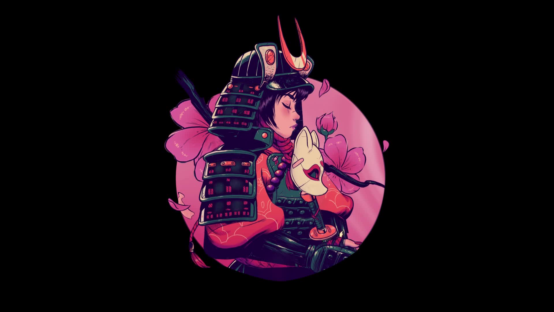 Cherry Samurai Live Wallpaper
