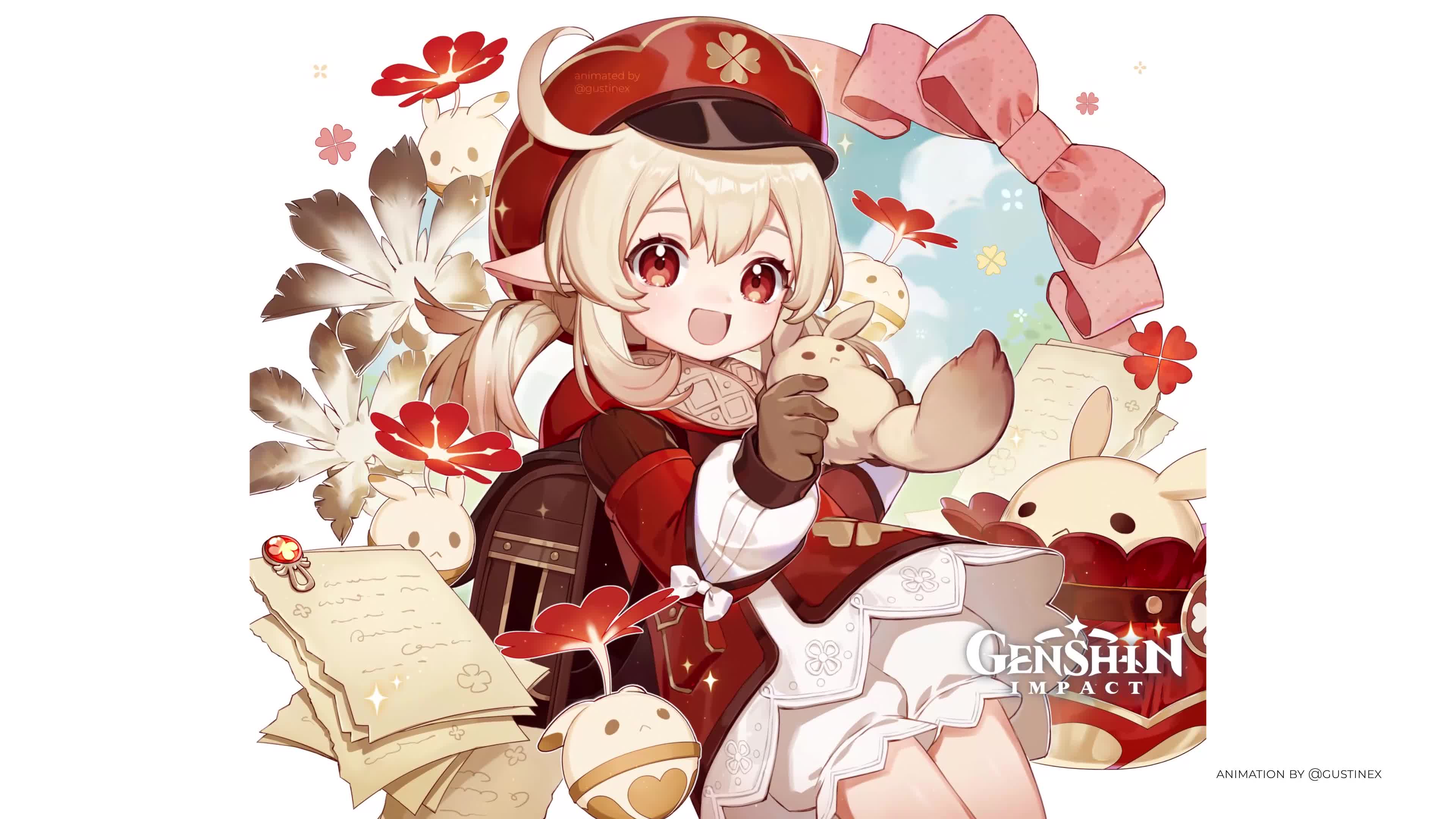 Klee Birthday Art Animation Live Wallpaper
