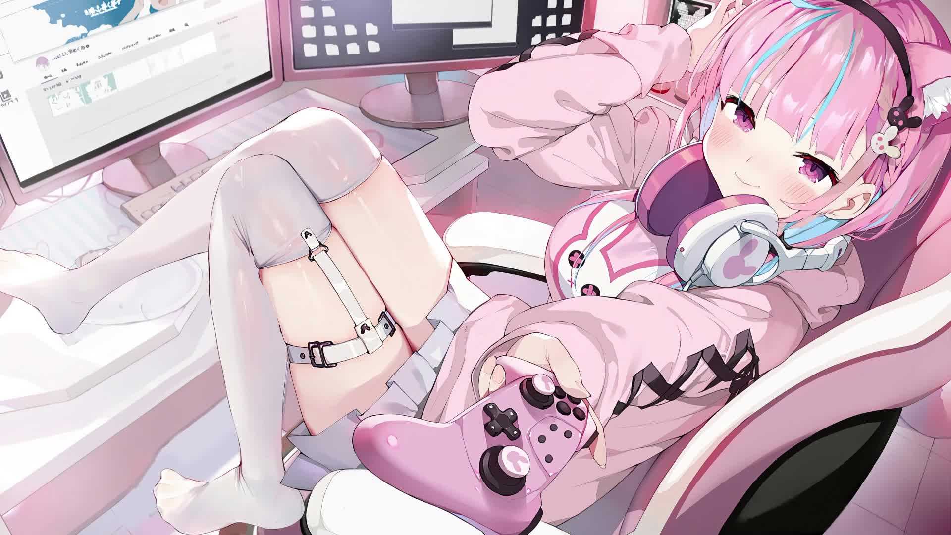 Minato Aqua Birthday Virtual Youtuber Live Wallpaper