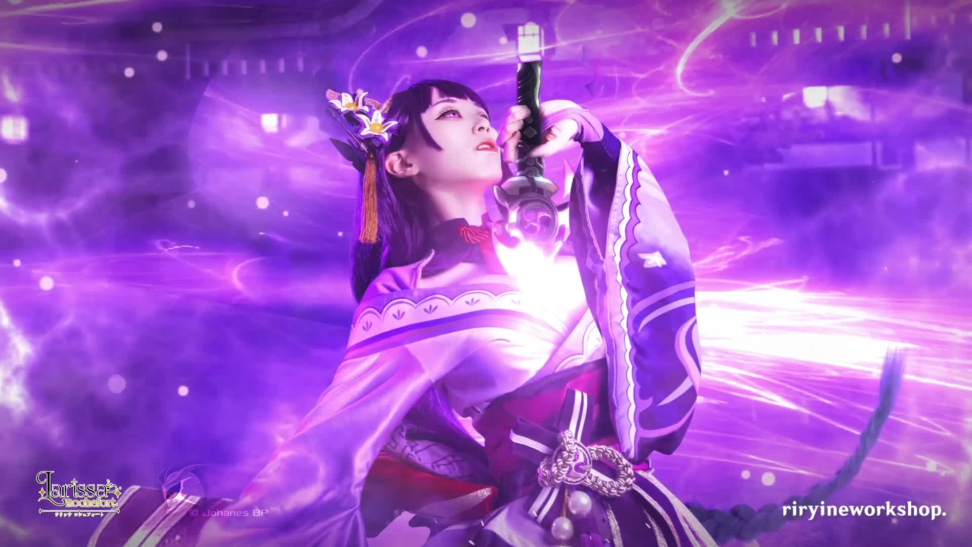 Genshin Impact-Larissa Rochefort Raiden Shogun Live Wallpaper