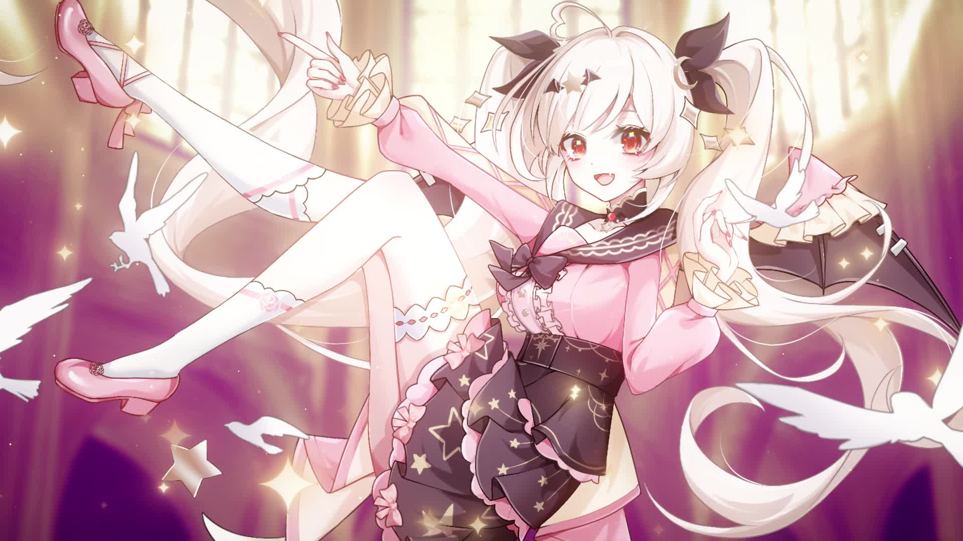 Anime Bat Girl Live Wallpaper