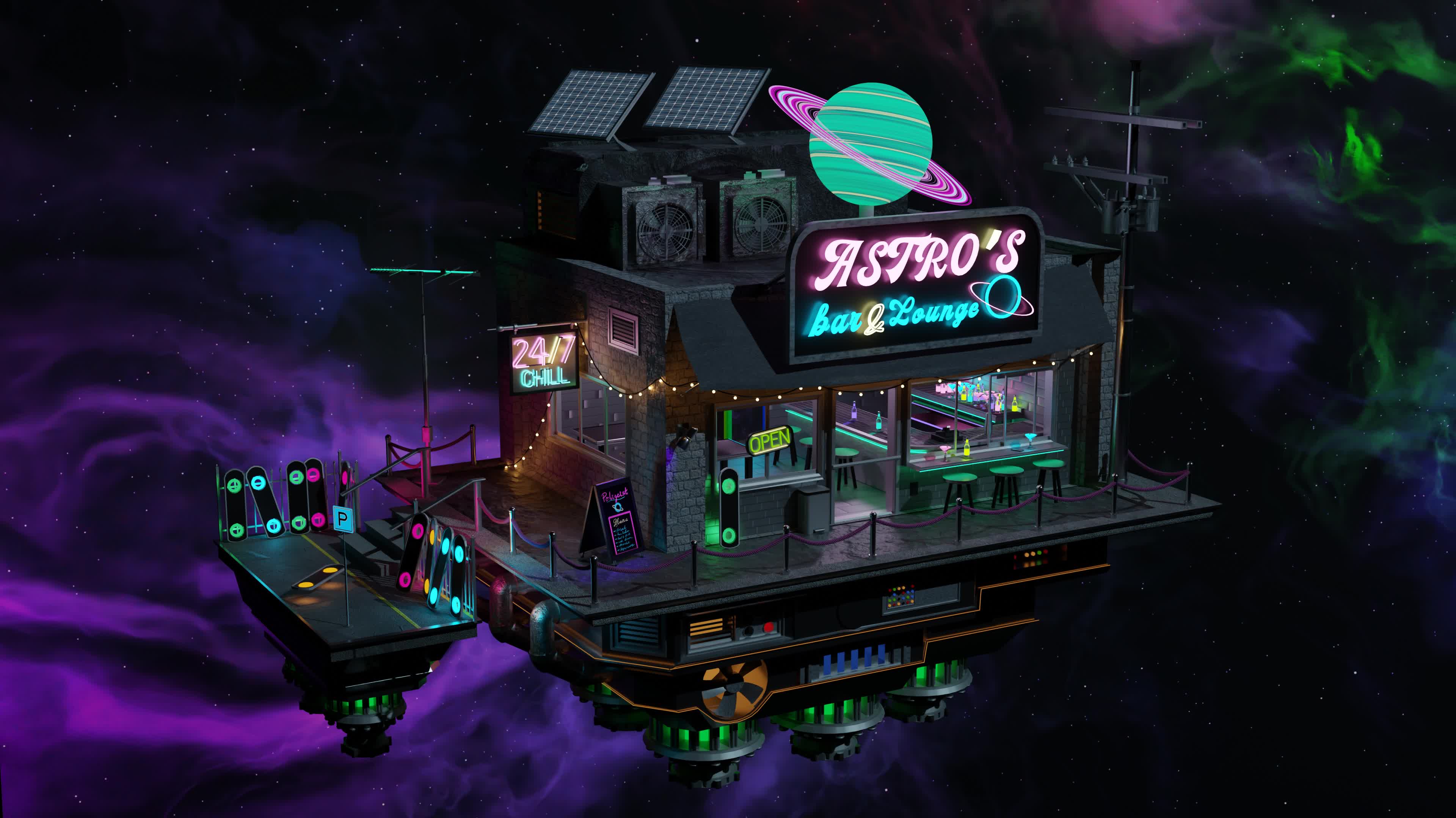 Space Bar Animation Live Wallpaper