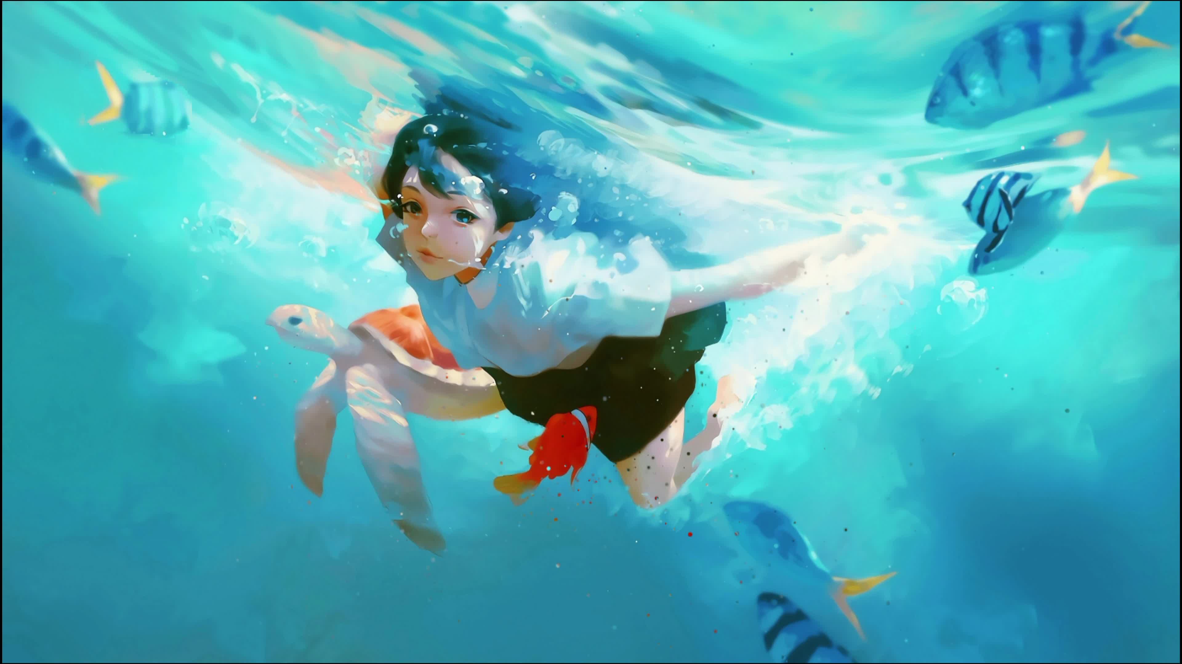 Water Girl Live Wallpaper