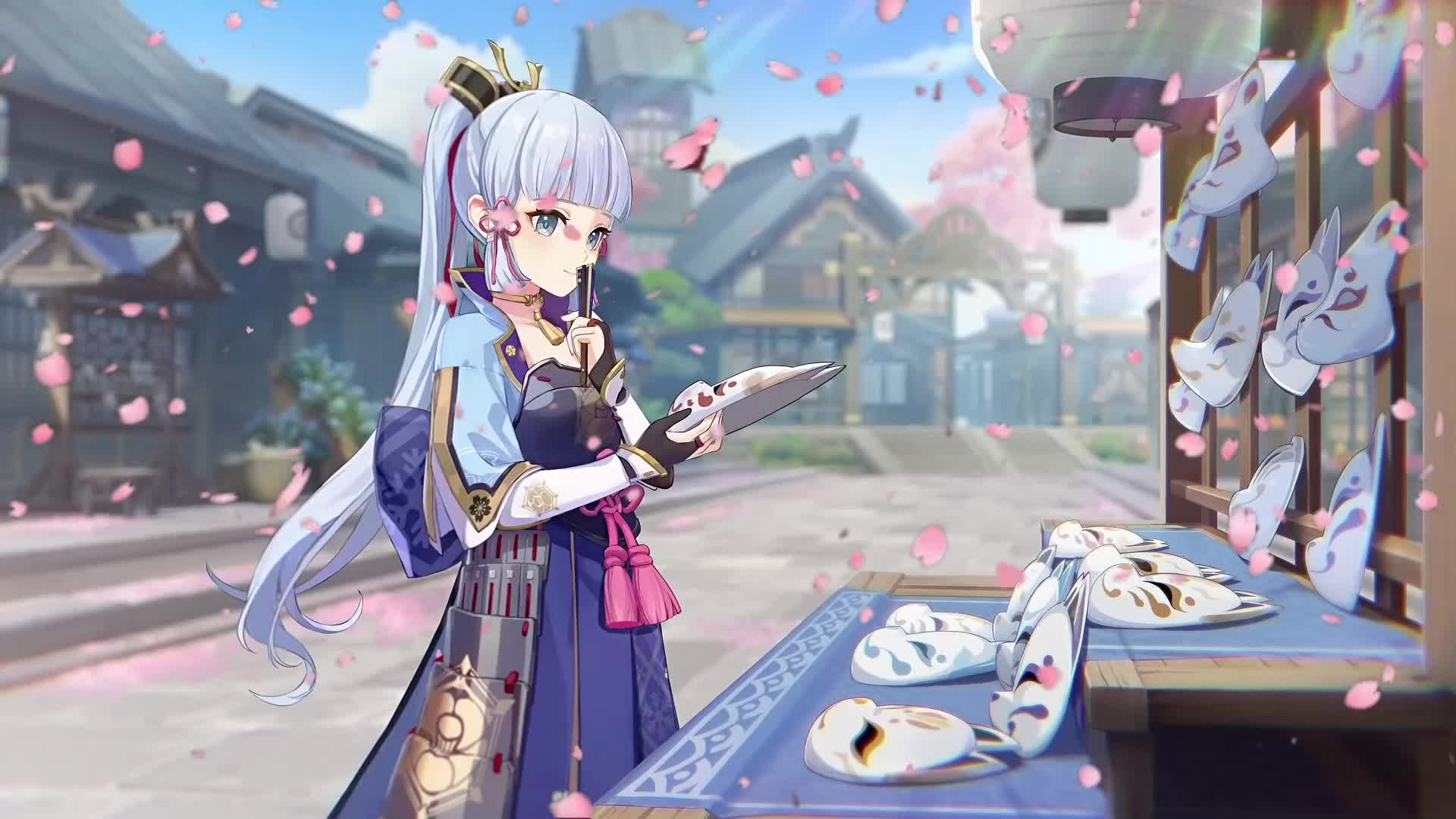 Genshin Impact-Kamisato Ayaka Live Wallpaper