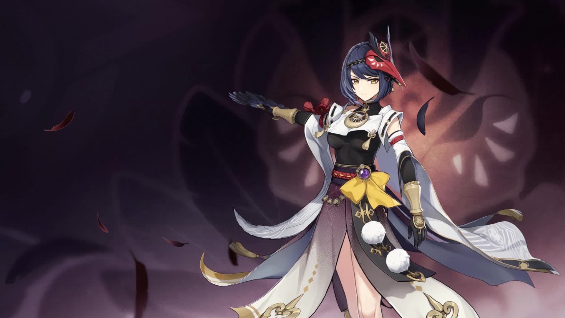 Genshin Impact-Kujou Sara Live Wallpaper