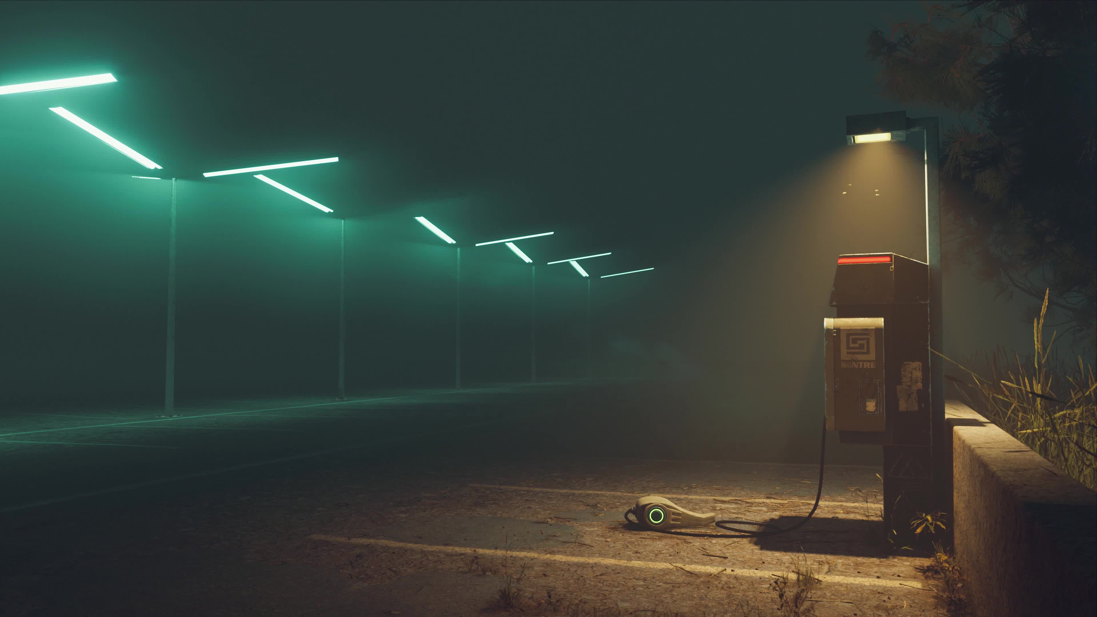 Parking Scene - Electricity Live Wallpaper