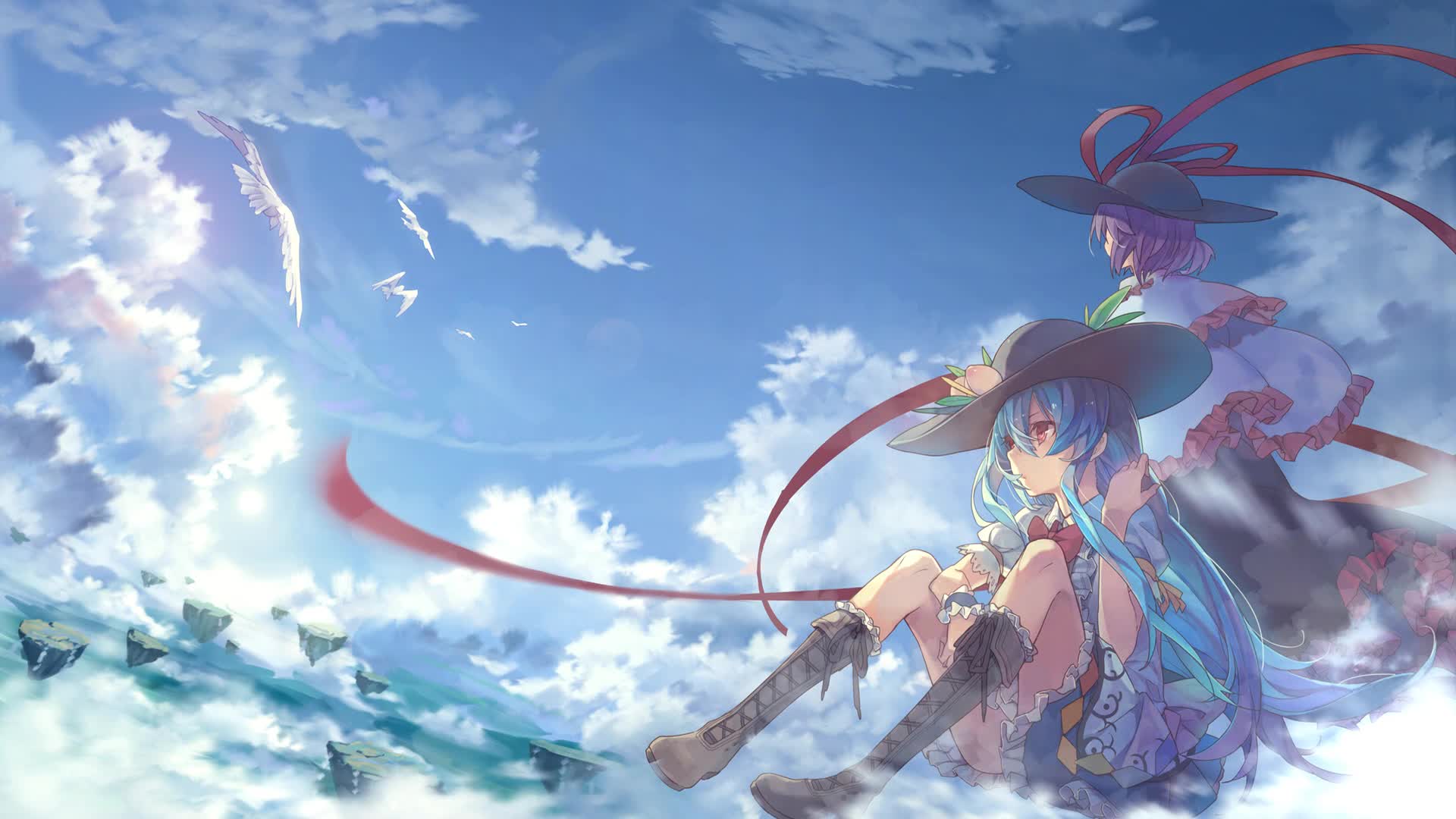 Anime Sky Girl Live Wallpaper