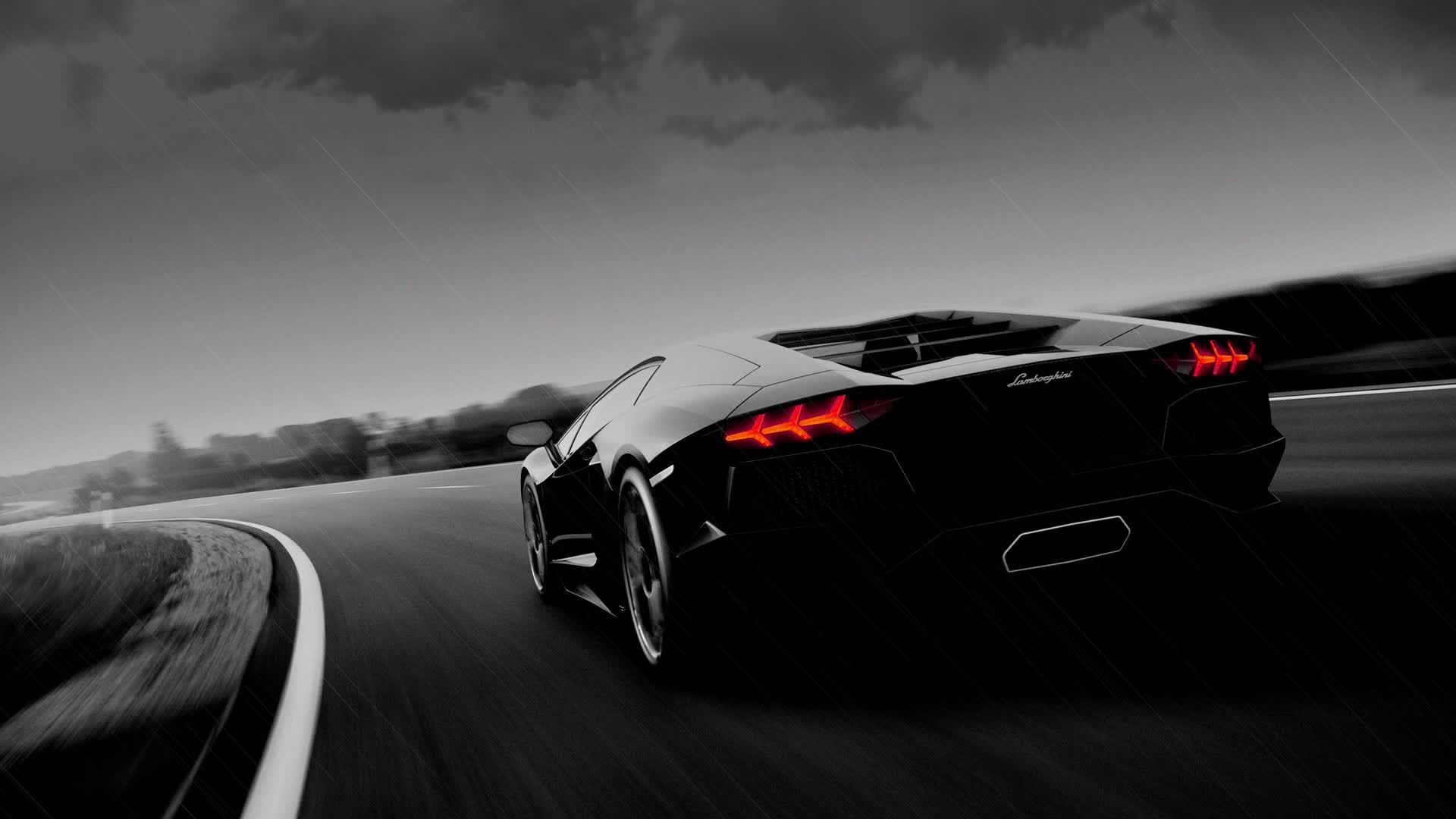 Lamborghini Rain Live Wallpaper