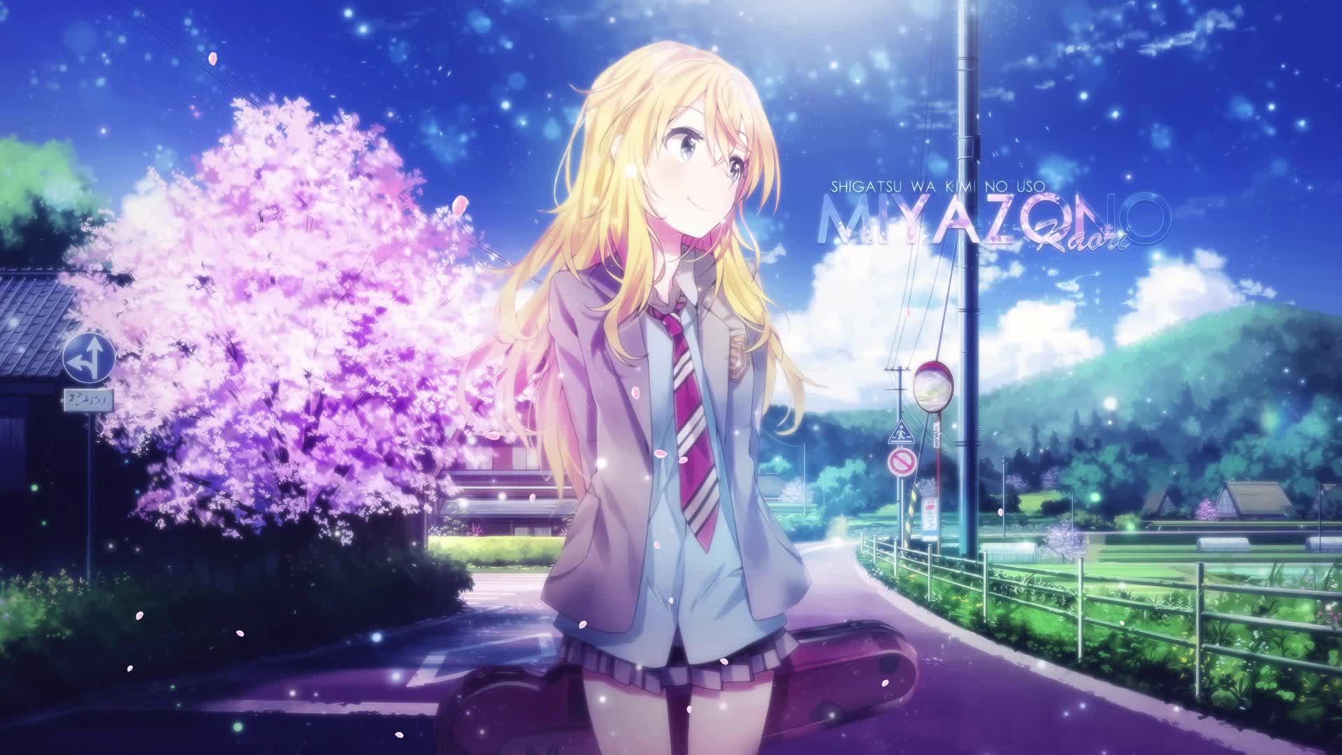 Miyazono Kaori-Your Lie Is April Live Wallpaper
