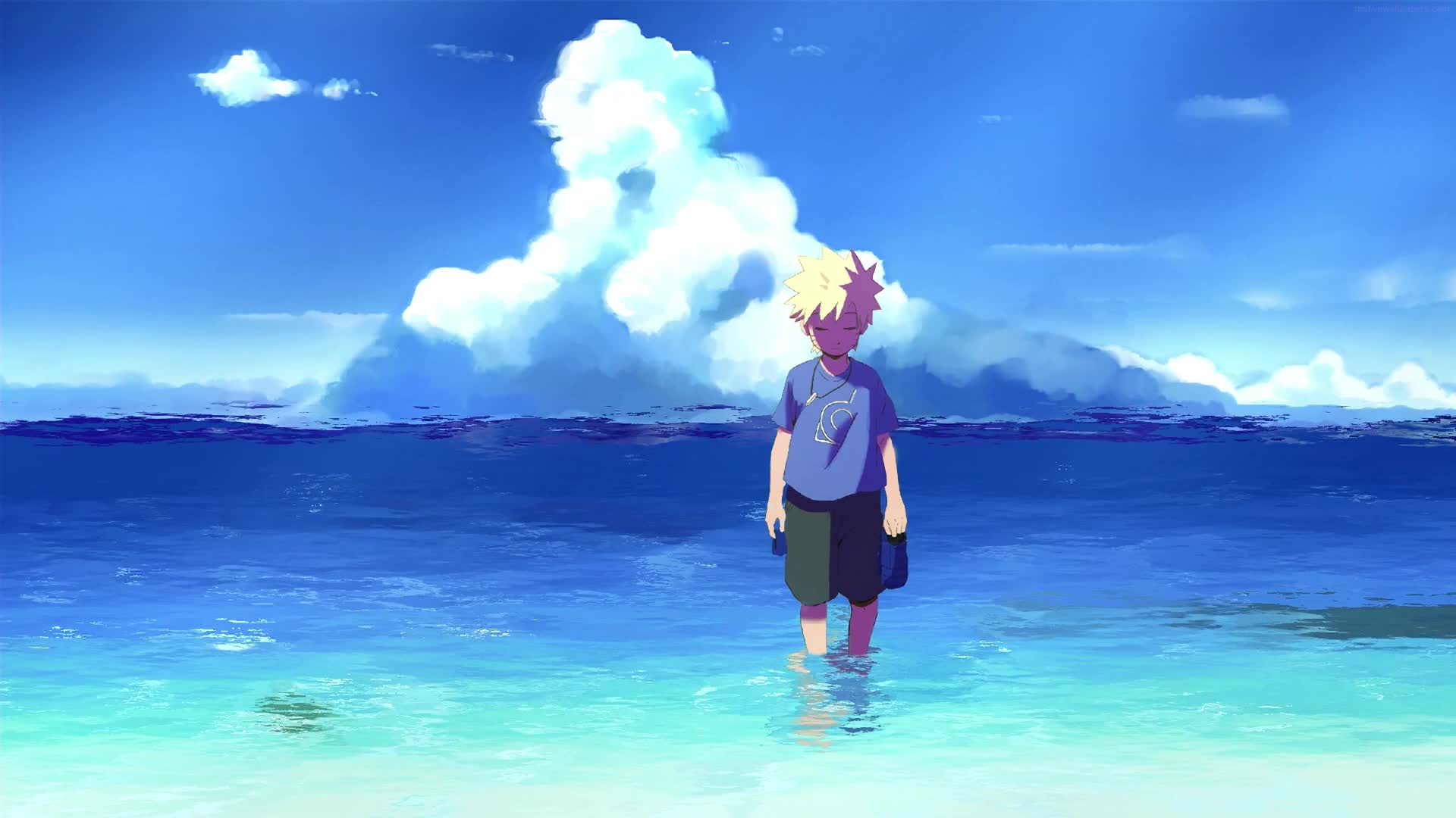 Naruto Kid On The Beach Live Wallpaper