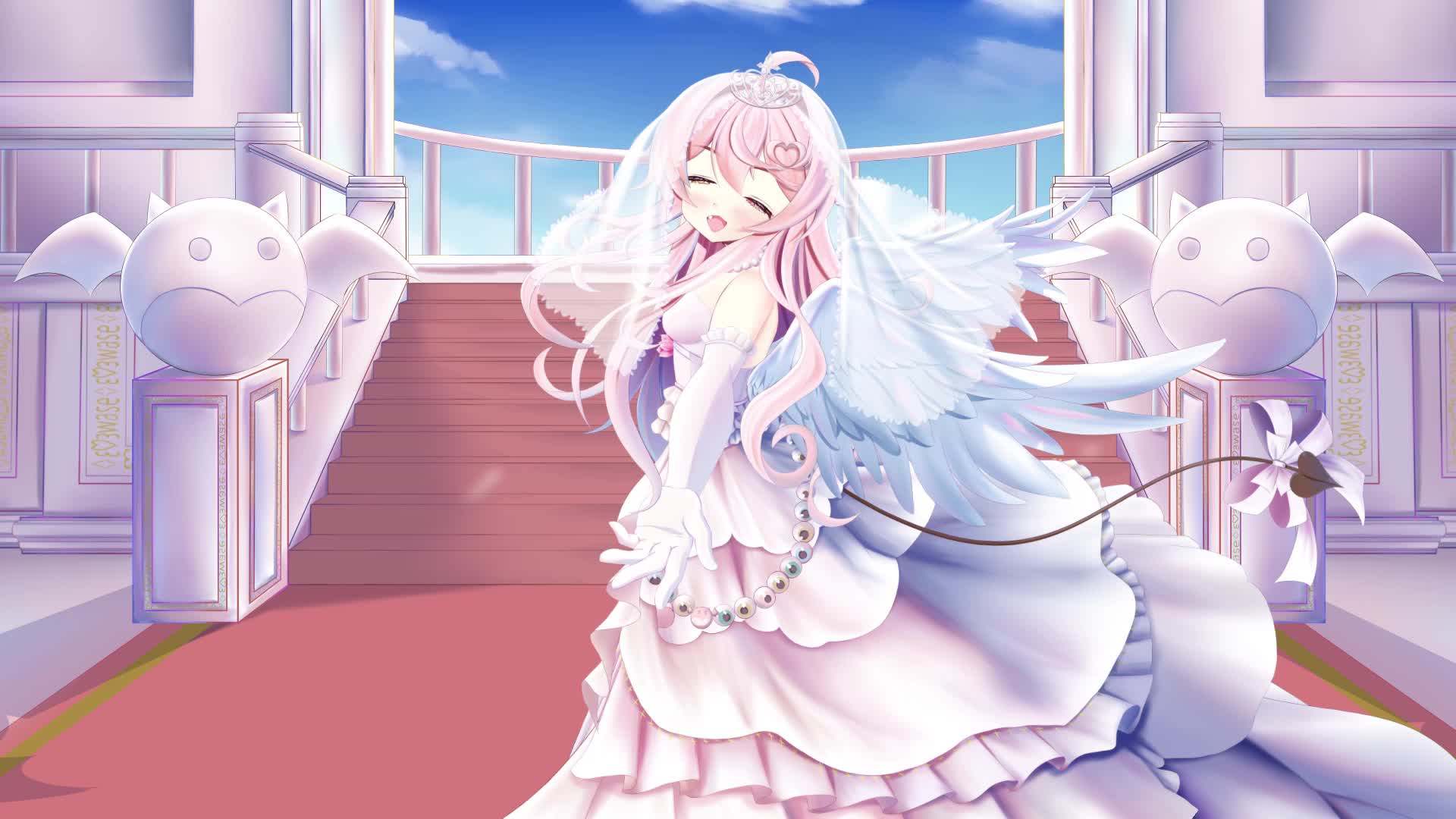 Anime Girl In Wedding Dress Live Wallpaper