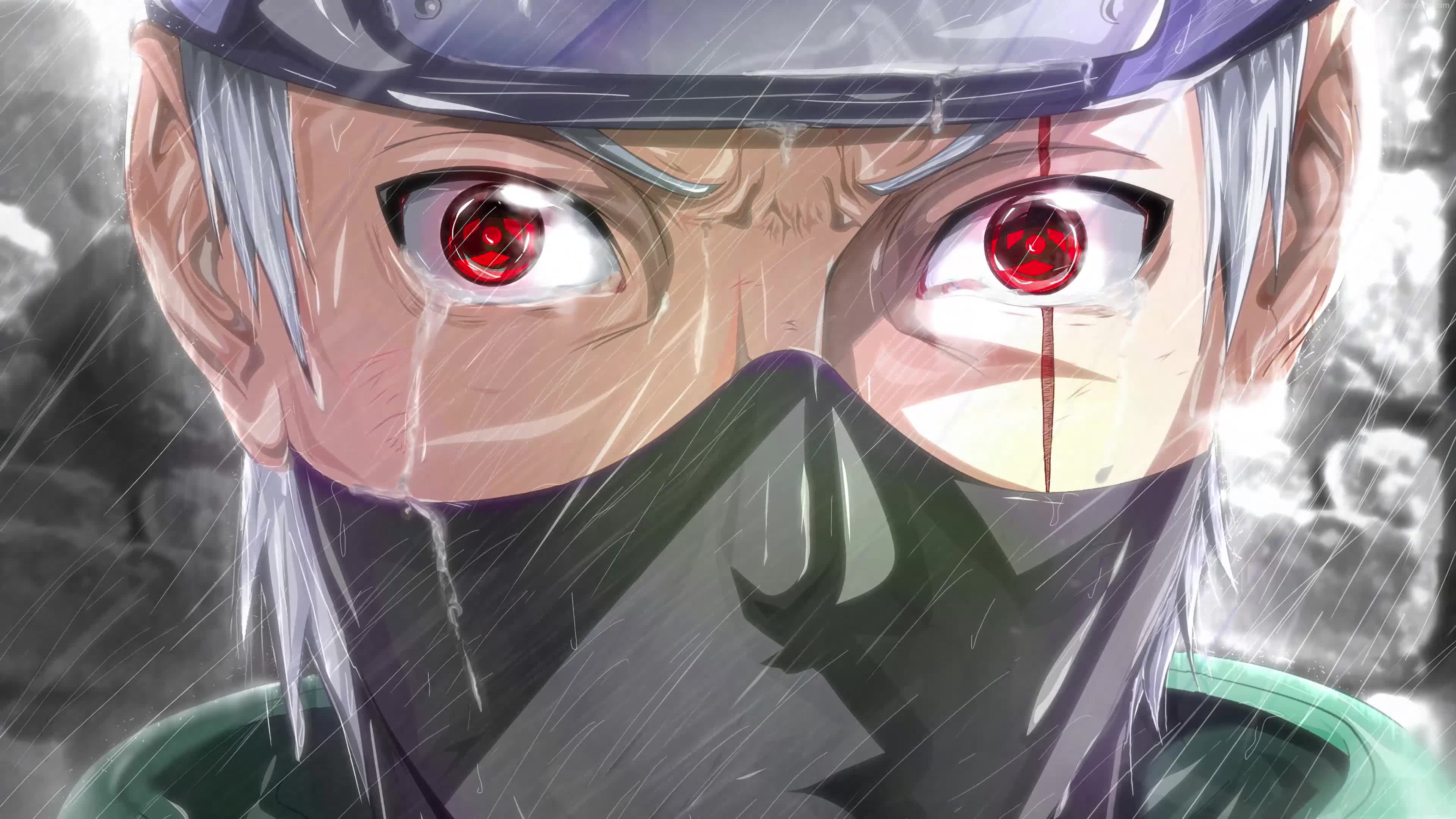 Naruto - Hatake Kakashi Crying 4K Live Wallpaper