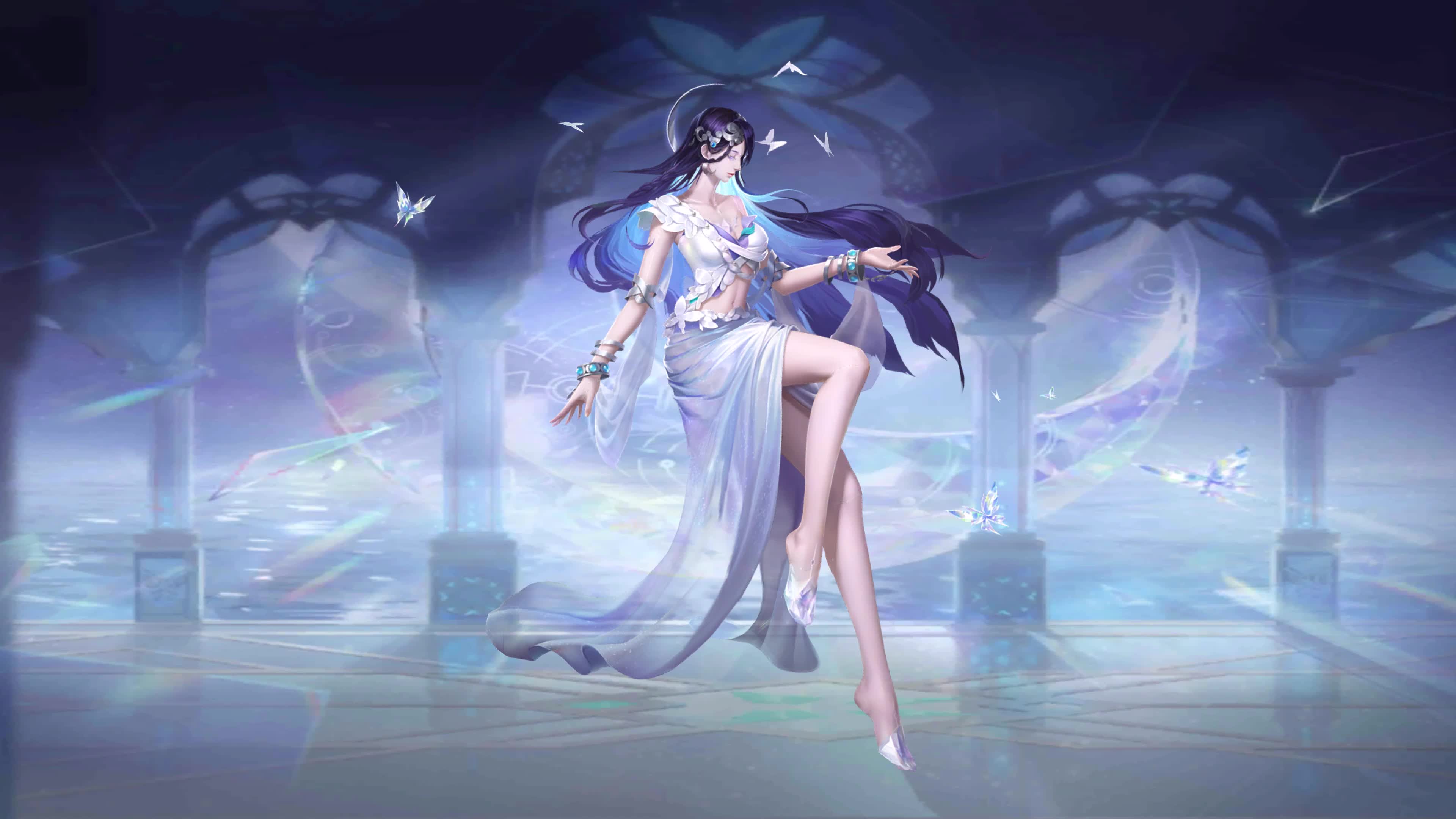 King Of Glory Hai Yue The Luna Sea Of Cloudland Game Live Wallpaper