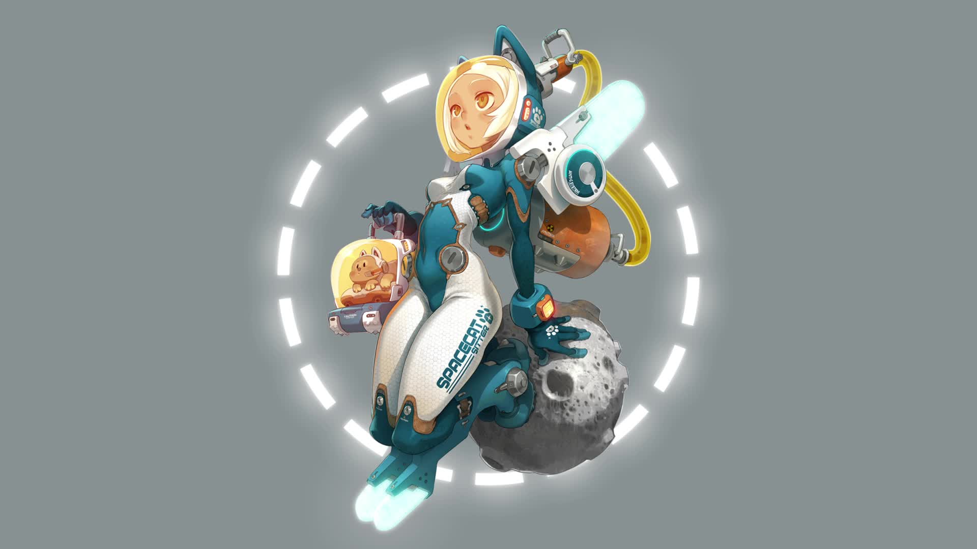 Space Girl Background Live Wallpaper