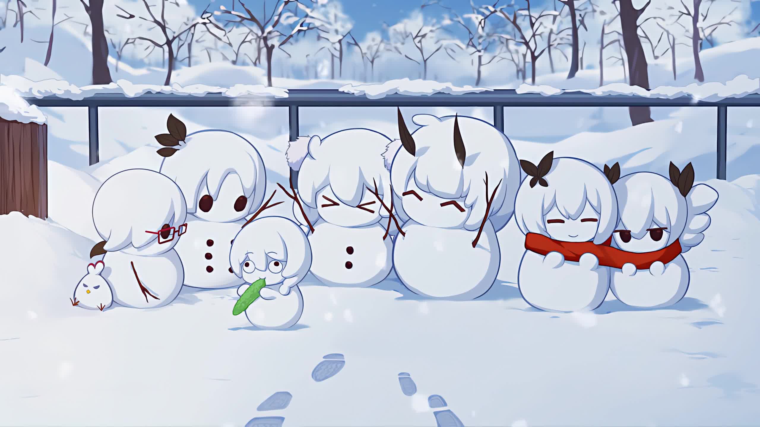Honkai Impact 3 Snowman Live Wallpaper