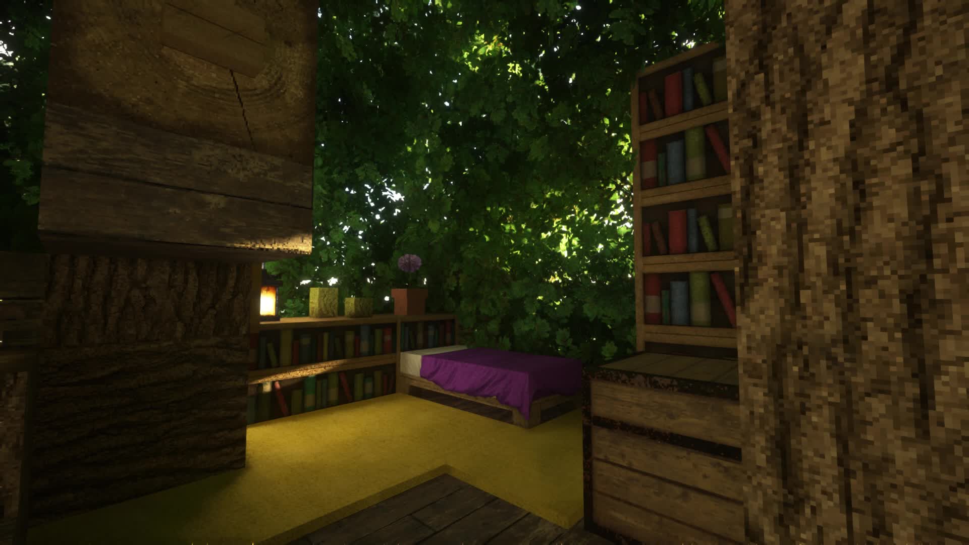 Treehouse Autumn Sunset Live Wallpaper 1920x1080