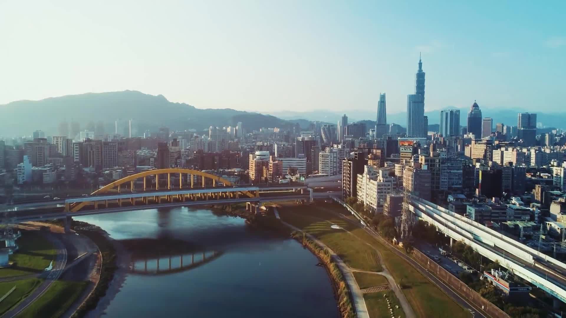 Rainbow Bridge City View Live Wallpaper