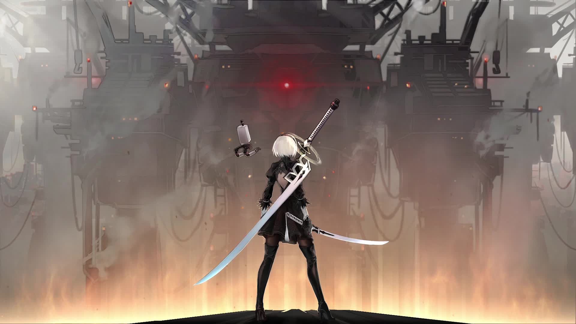 Nier Automata 2B Live Wallpaper