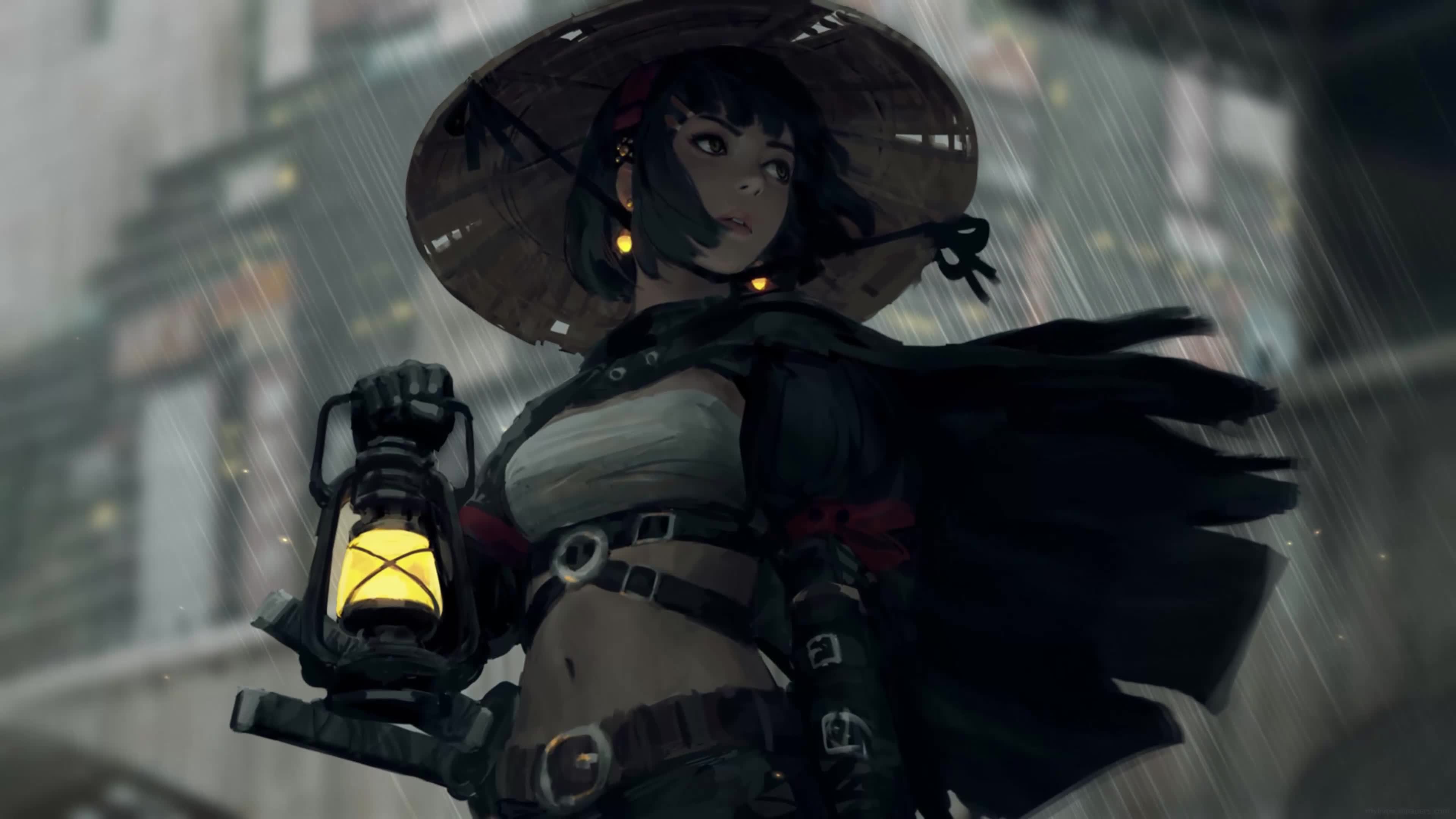 Samurai Girl 4K Live Wallpaper