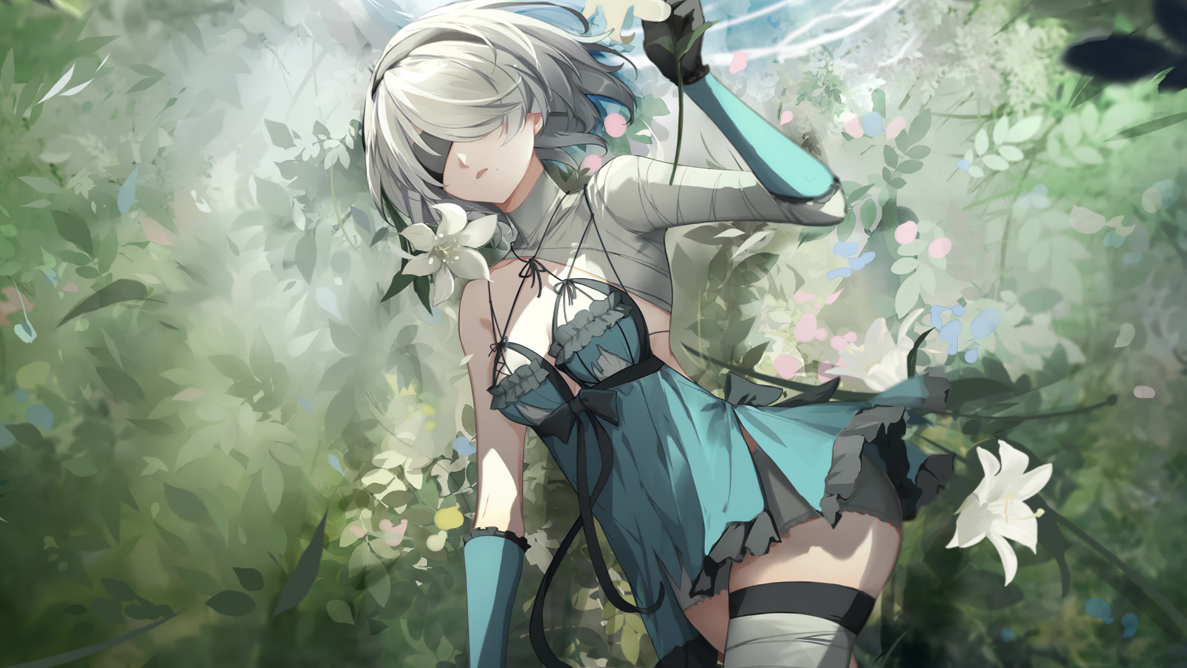 Punishing Gray Raven × Nier Automata 2B Live Wallpaper
