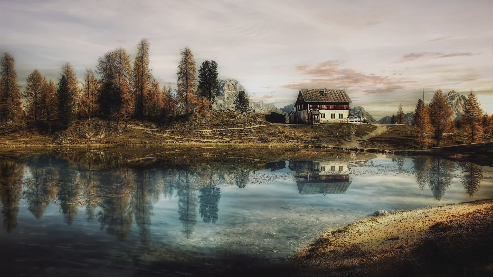 Treviso Lake Landscape Live Wallpaper