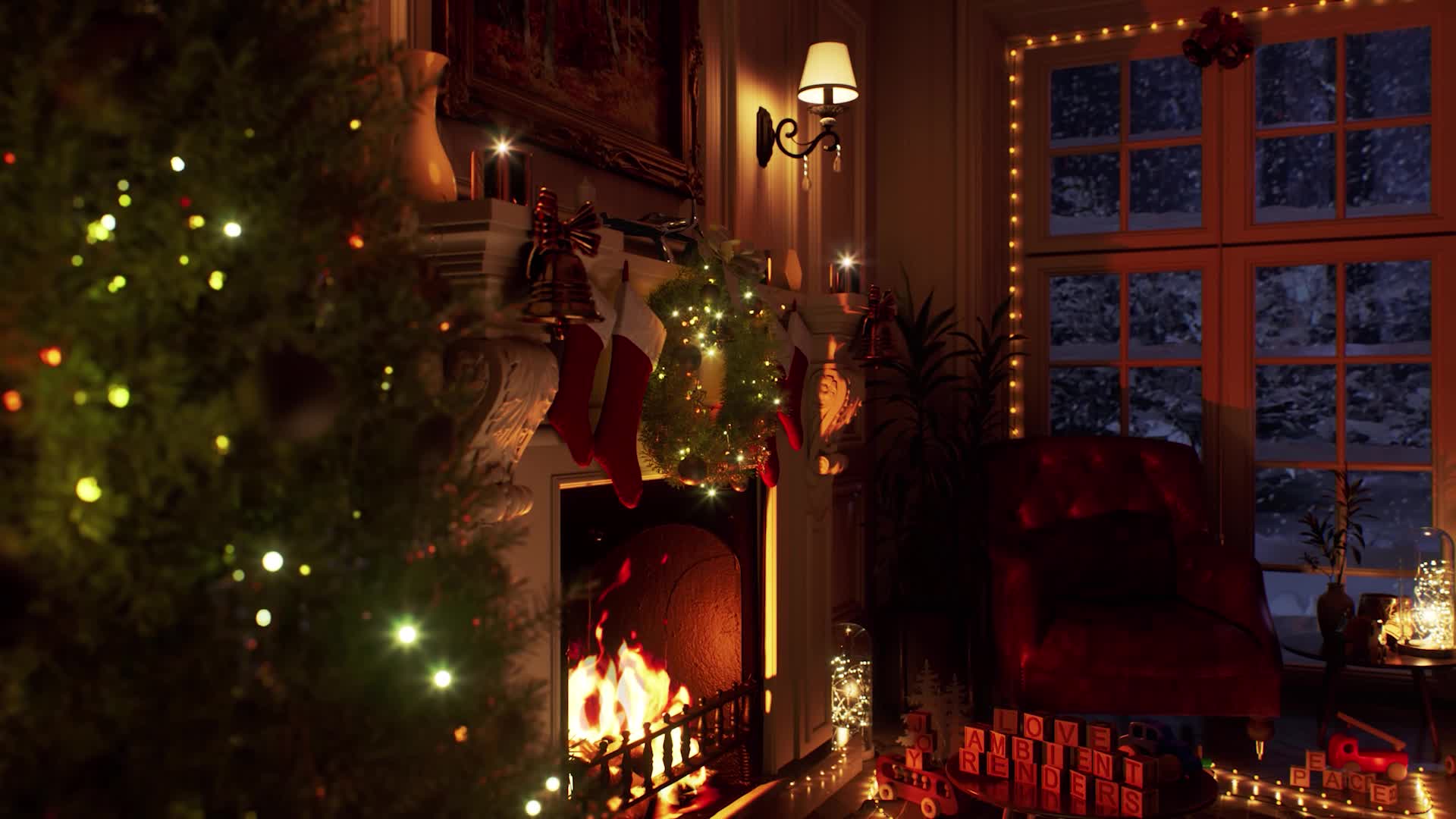 Christmas House Live Wallpaper 2560x1080