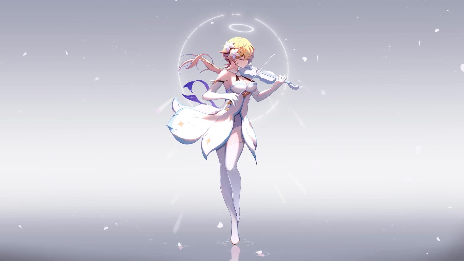 Genshin Impact - Lumine Playing Violin Live Wallpaper