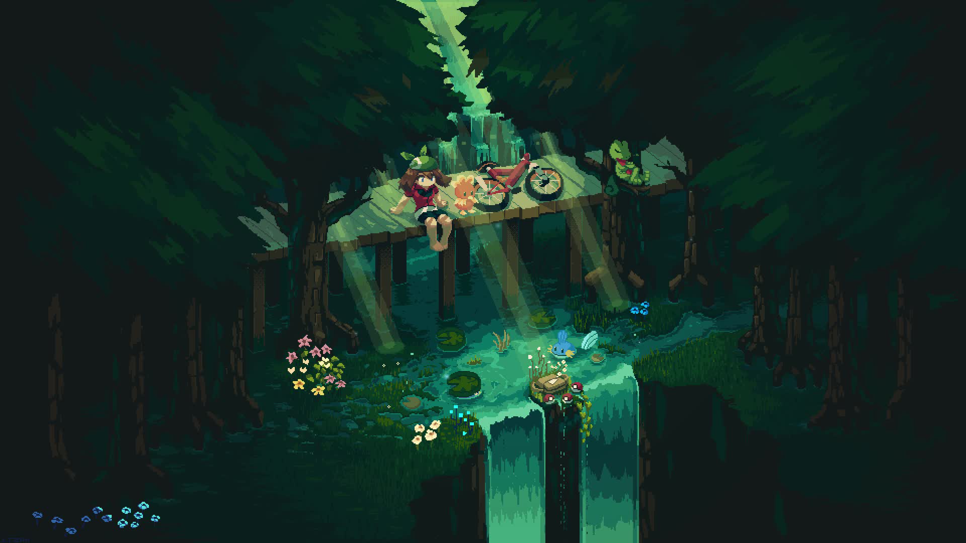 Pokemon Waterfall Live Wallpaper