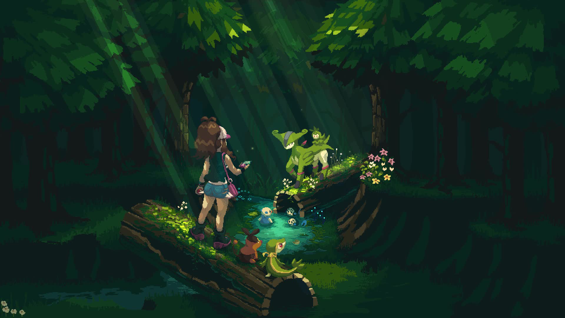 Pokemon - Pinwheel Forest Live Wallpaper