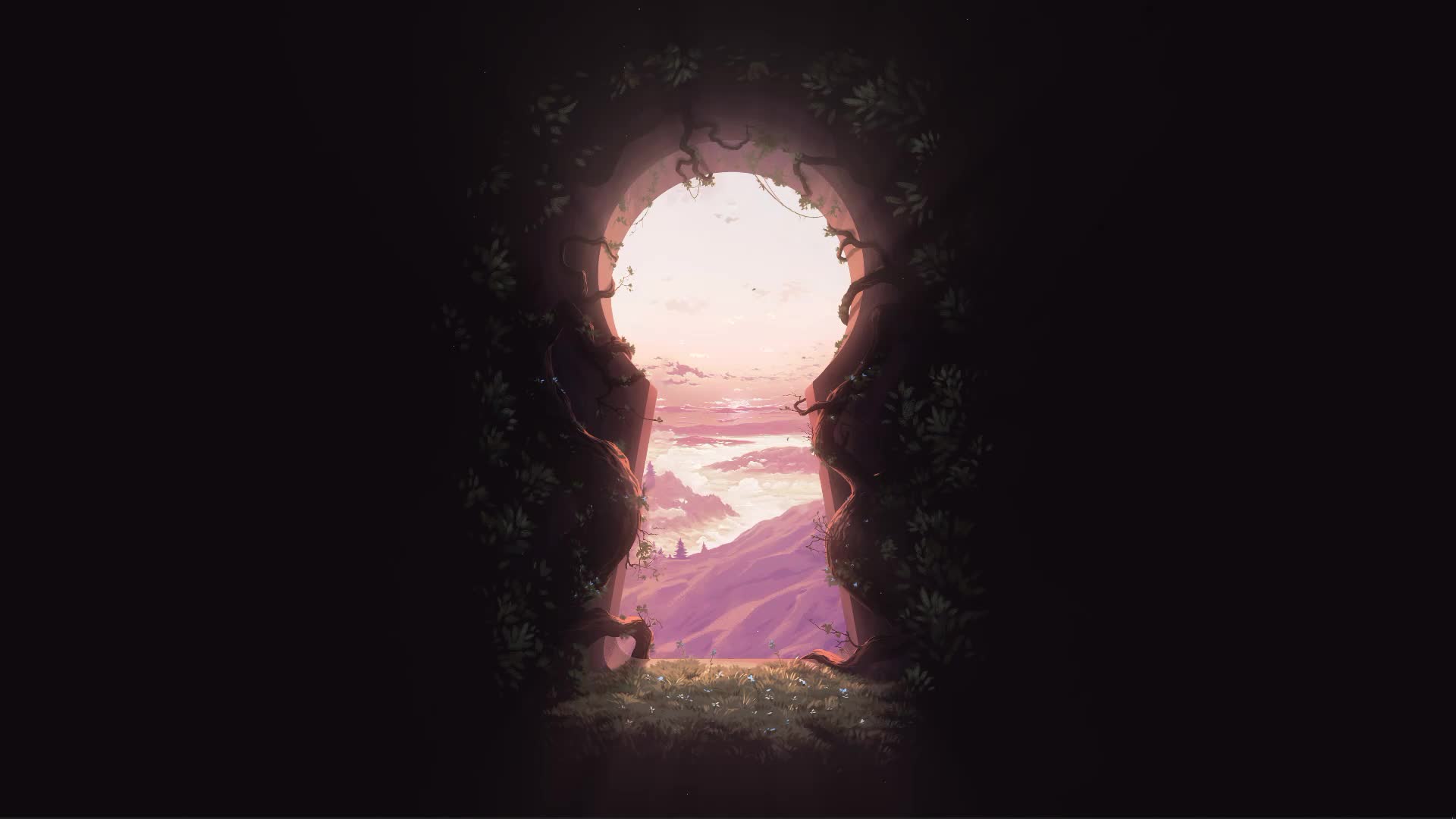 Keyhole To Mysterious Fantasy World Live Wallpaper