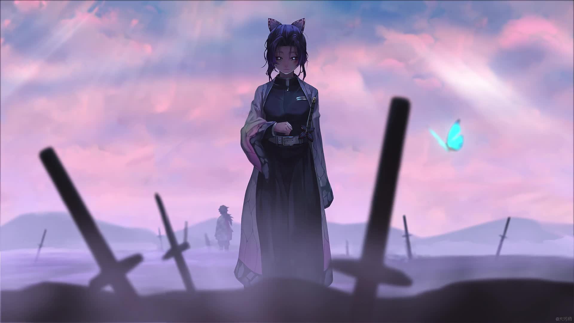 YuiNime Kimetsu no Yaiba - Insect Pillar - Kocho Shinobu Live Wallpaper