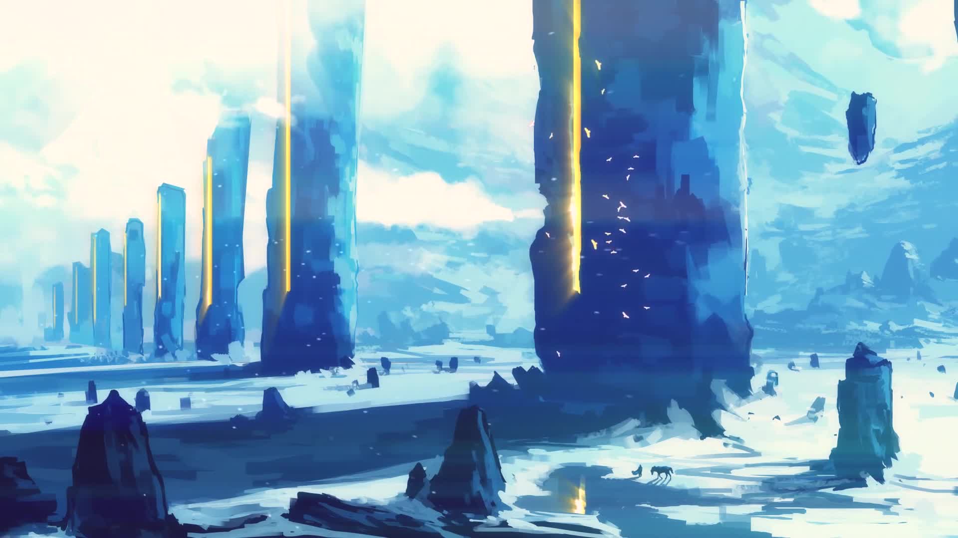 Artwork - Sky Pillars Live Wallpaper