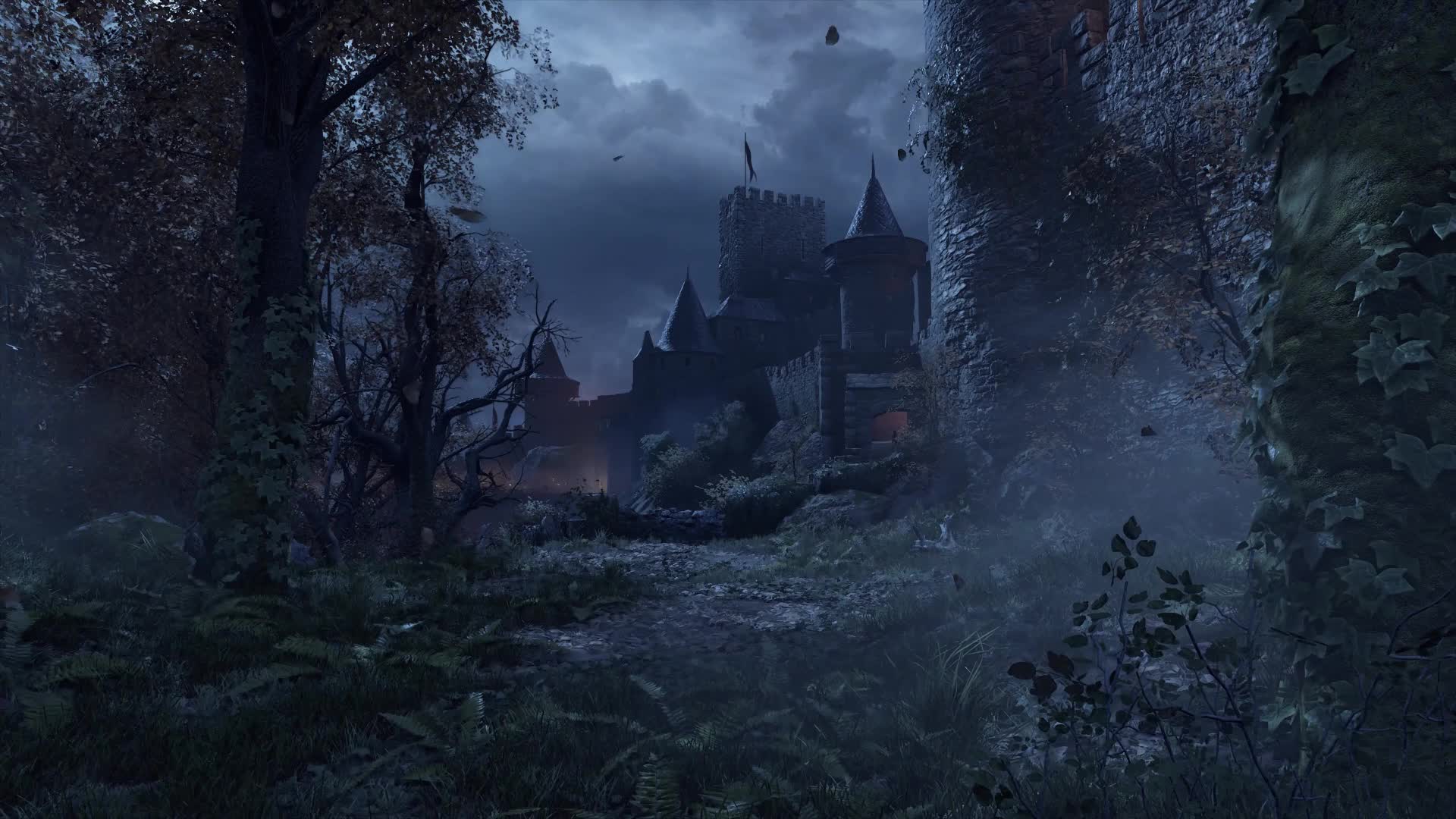 Dark Forest Castle Live Wallpaper